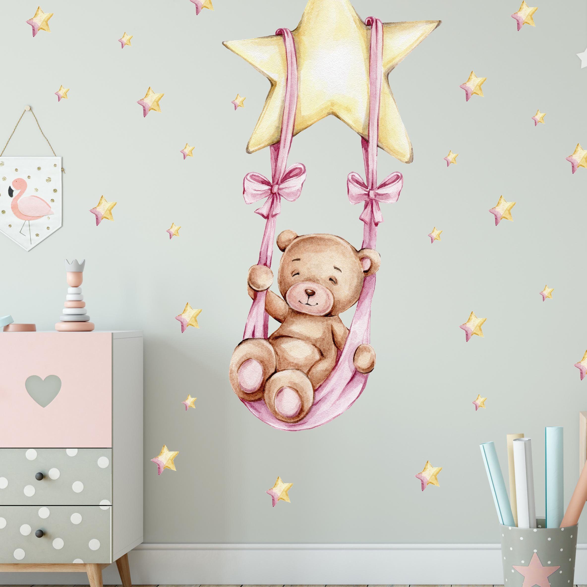 WANDKIND Wandtattoo Kinderzimmer Wandaufkleber / Bär günstig online kaufen