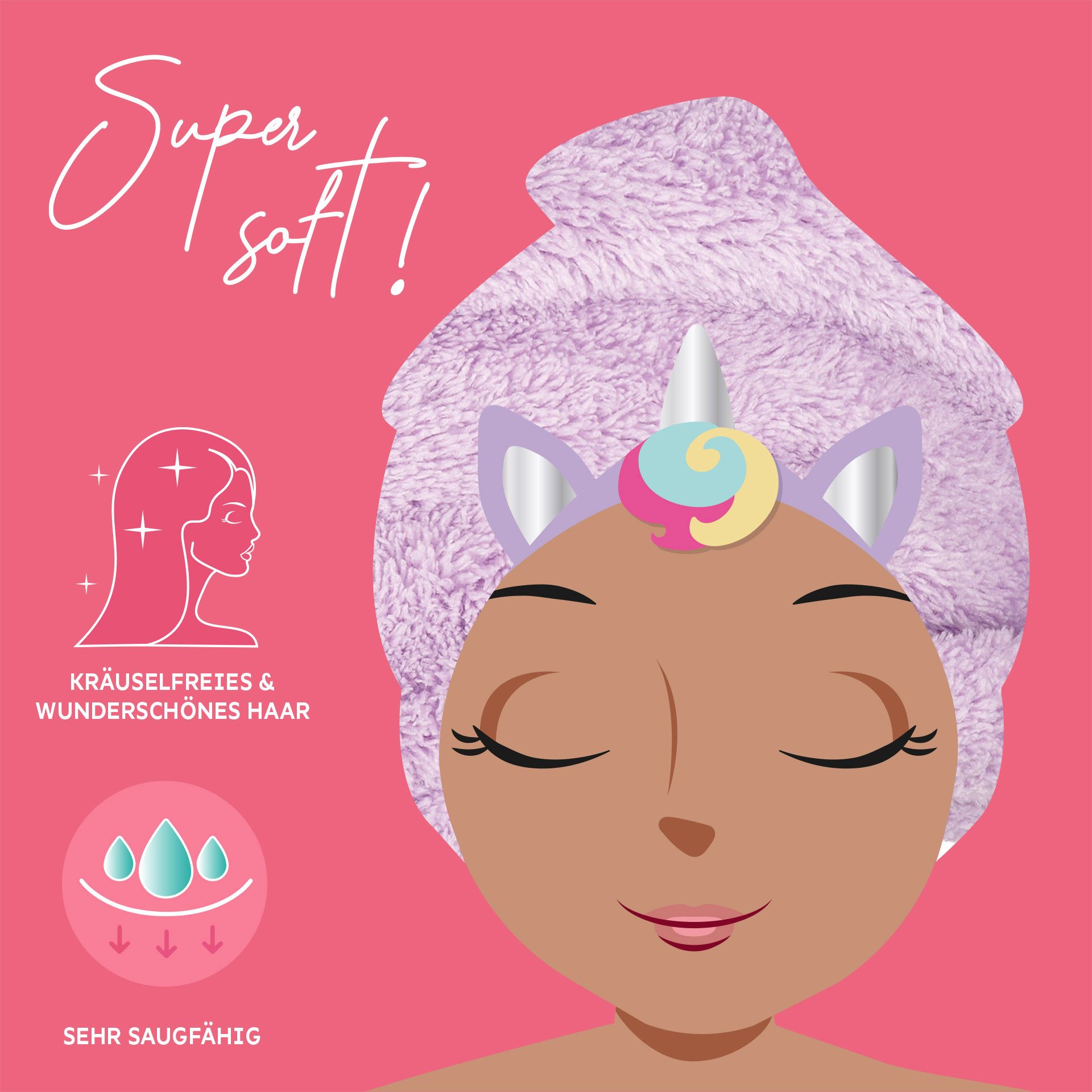 Legami Turban-Handtuch Legami Turban-Handtuch für die günstig online kaufen