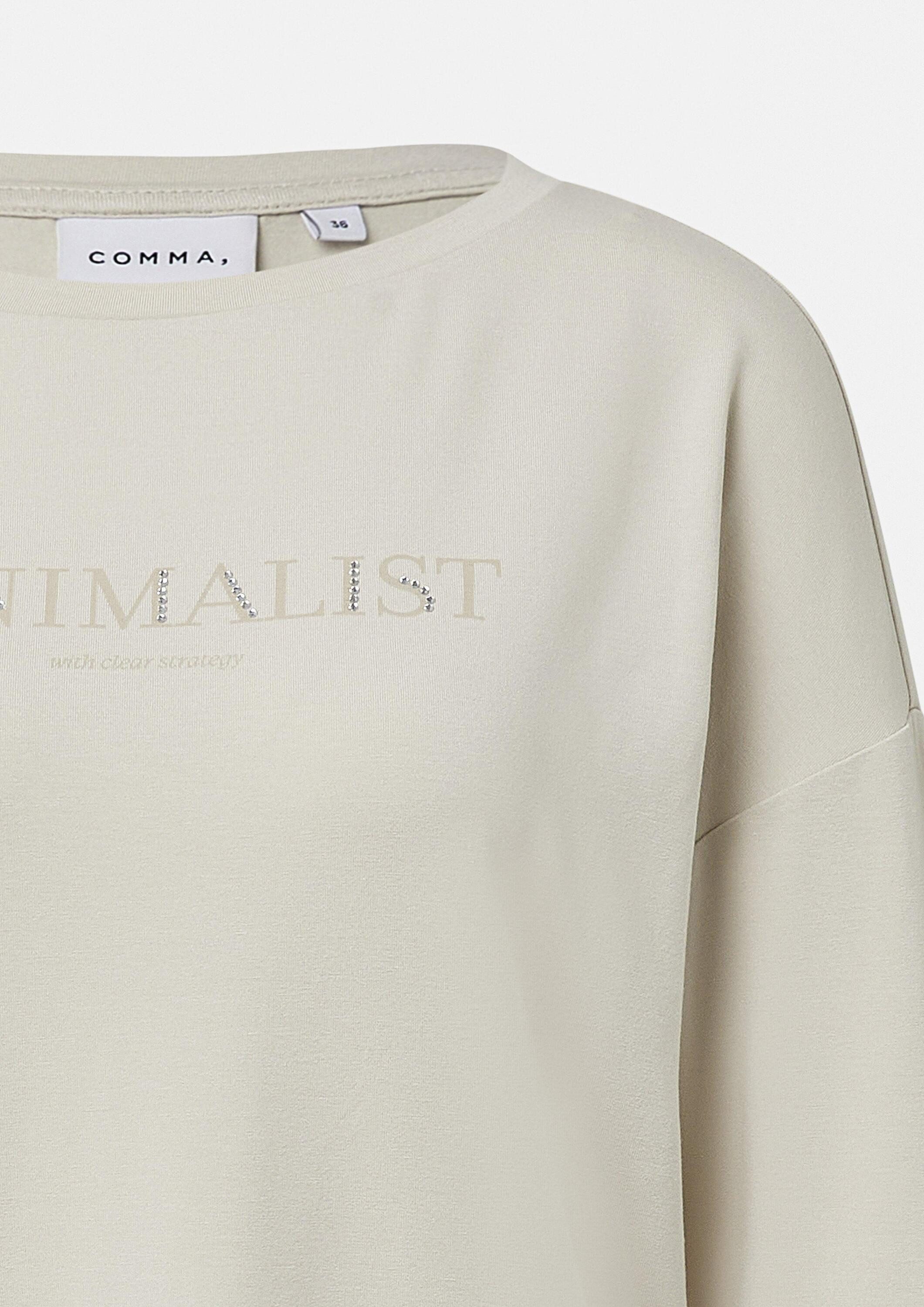 comma Langarmshirt T-Shirt Jersey-Longsleeve mit Artwork