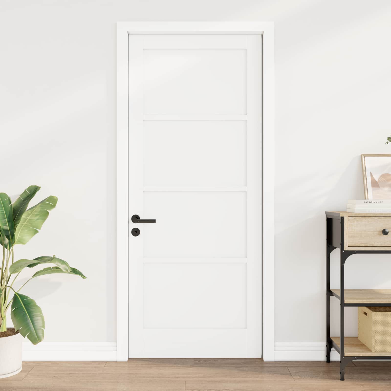 vidaXL Haustür Interior Tür Weiß 83 x 202 cm Sperrholz (1-St)