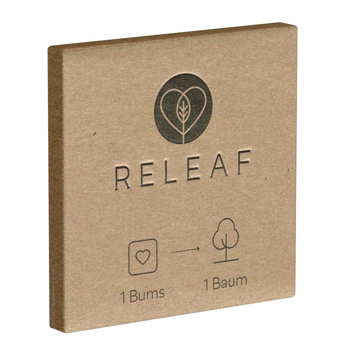 ReLeaf Kondome für's Klima - jedes Kondom pflanzt einen Baum - Packung mit, 1 St., vegane Kondome plus eine gute Tat