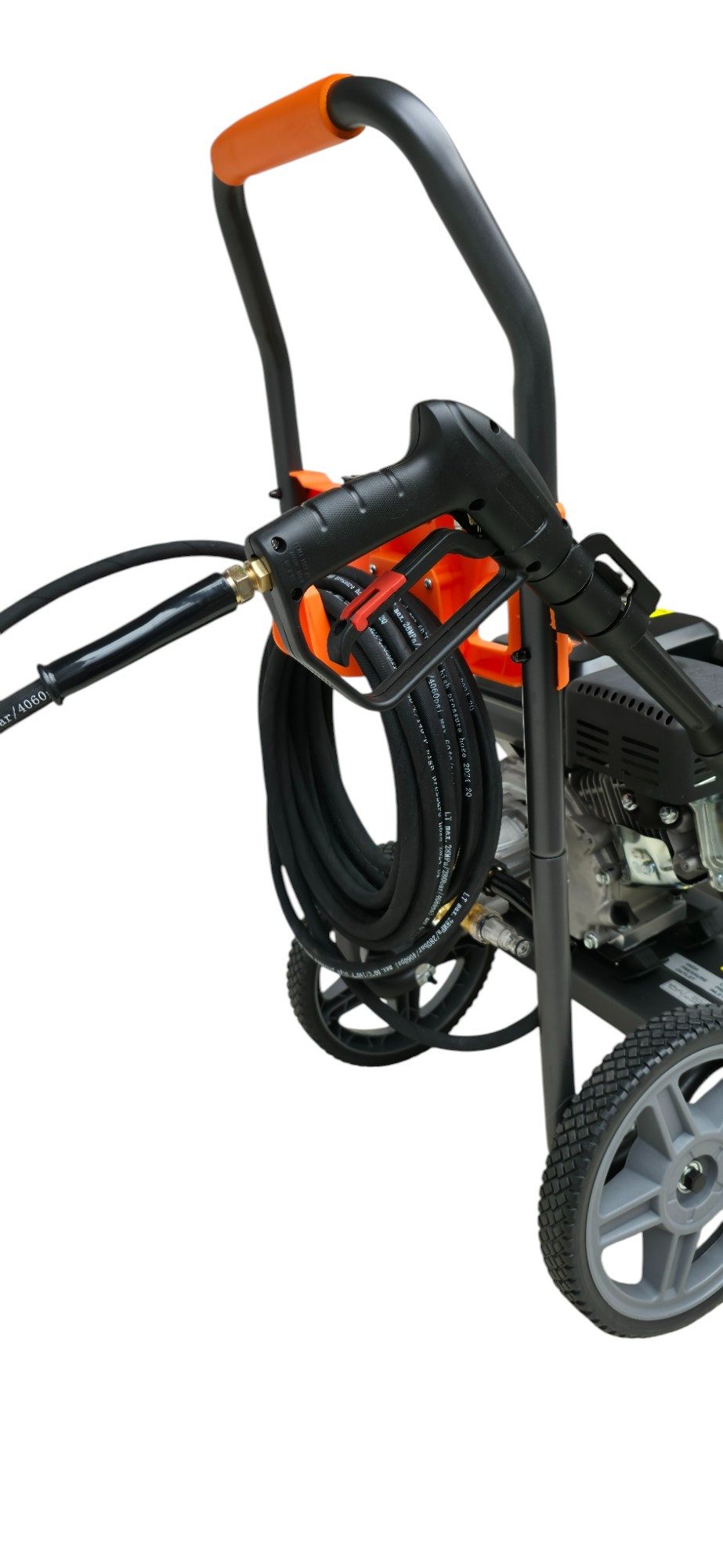 DeTec. Hochdruckreiniger DAEWOO 7PS Benzin Hochdruckreiniger 207 bar mit Dreckfräse Kombiset, Druck max: 207 bar, Fördermenge max: 600 l/h, Gewerbe- Industriereiniger mit Messing Pumpenkopf