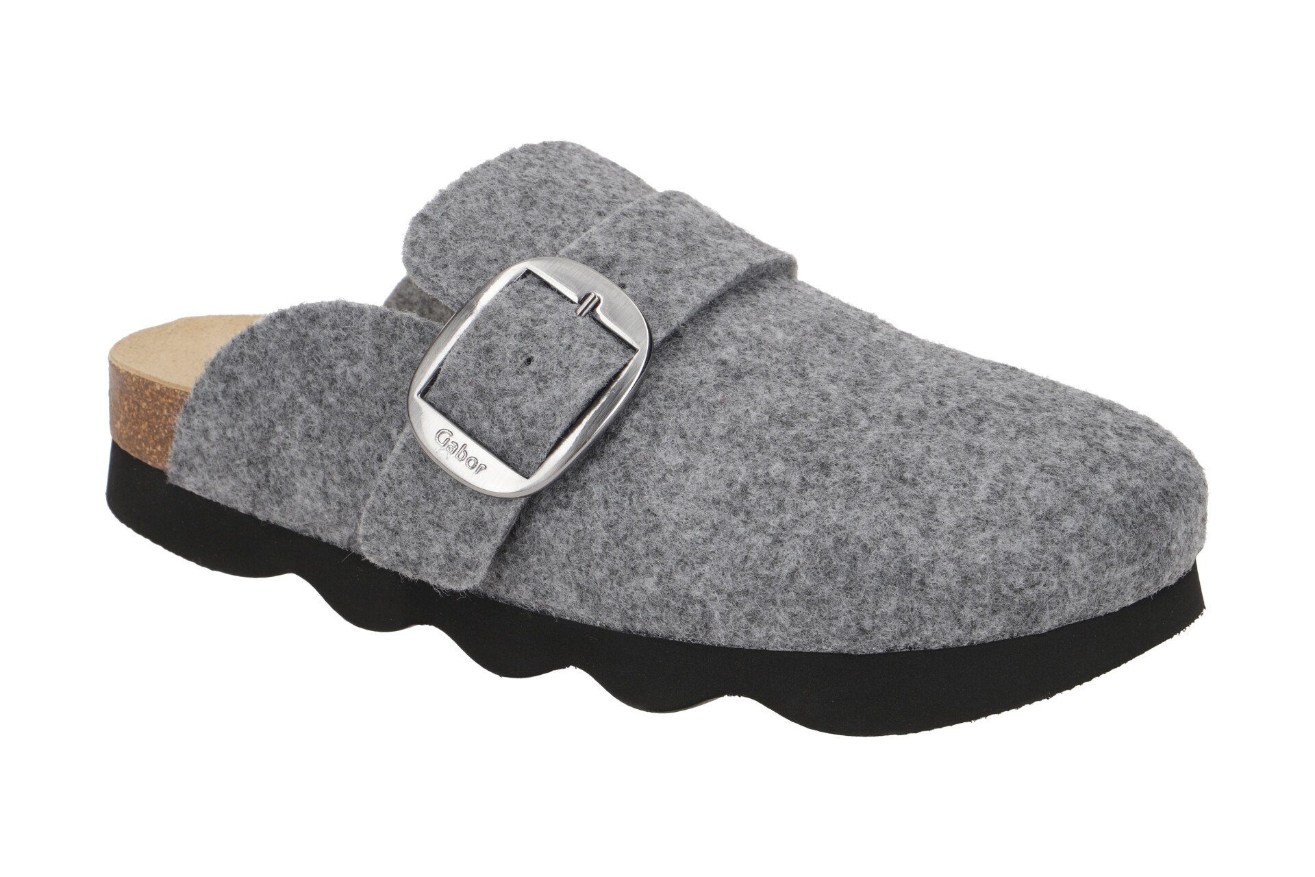 Gabor Gabor Home Hausschuh, Filz, Naturkork-Fußbett, nachhaltig hergestellt, Pantoffel