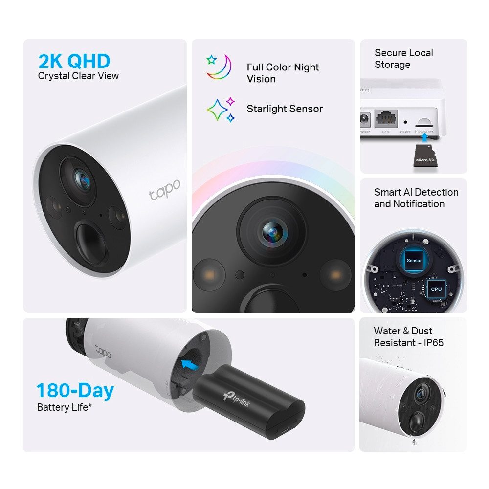 tp-link Überwachungskamera Tapo C420S2 Smartes 2-Kamera-System (Außenbereich)