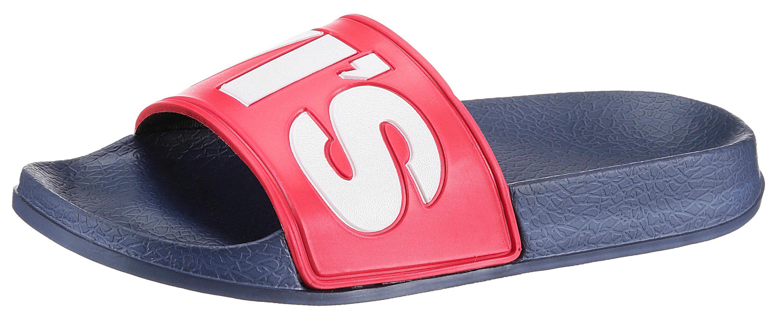 Levi's® Kids JUNE Pantolette, Sommerschuh, Schlappen, Badeschuh, Poolslides mit Kontast-Logo