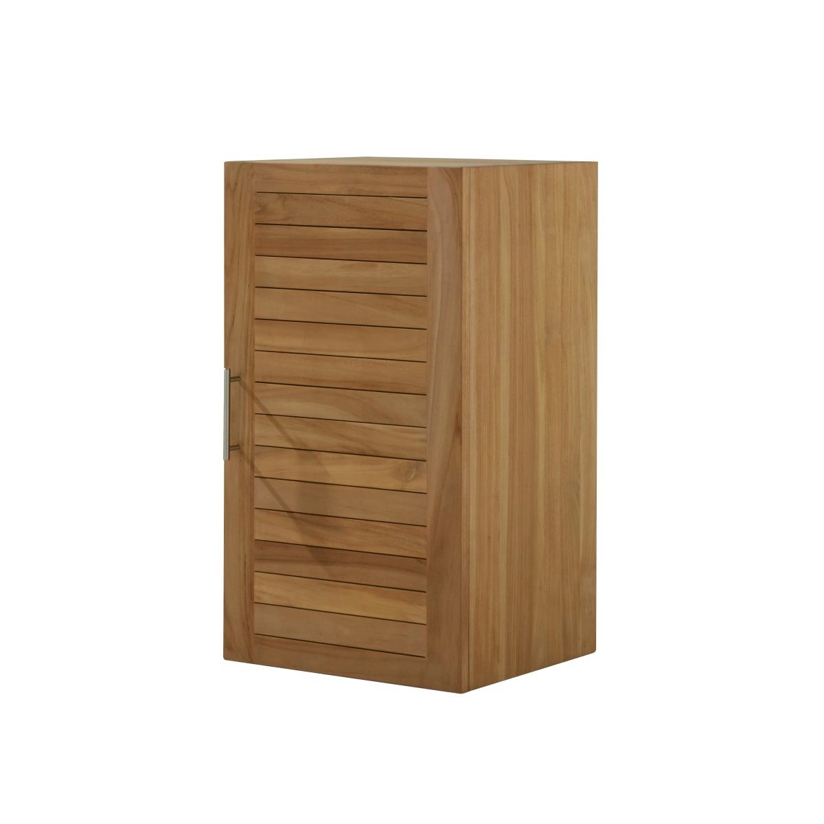 Tikamoon Hochschrank Hängeschrank Wandschrank Modul für Bad 40 cm massives Teakholz