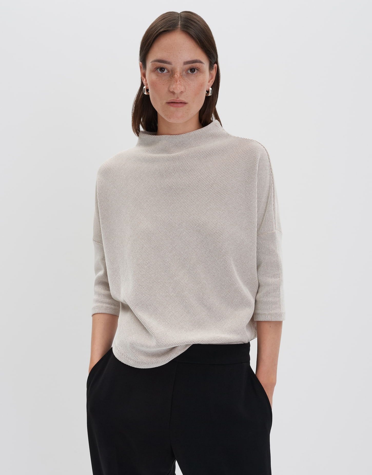 3/4-Arm-Shirt KEROMY Oversized aus nachhaltigem BCI Cotton Mix