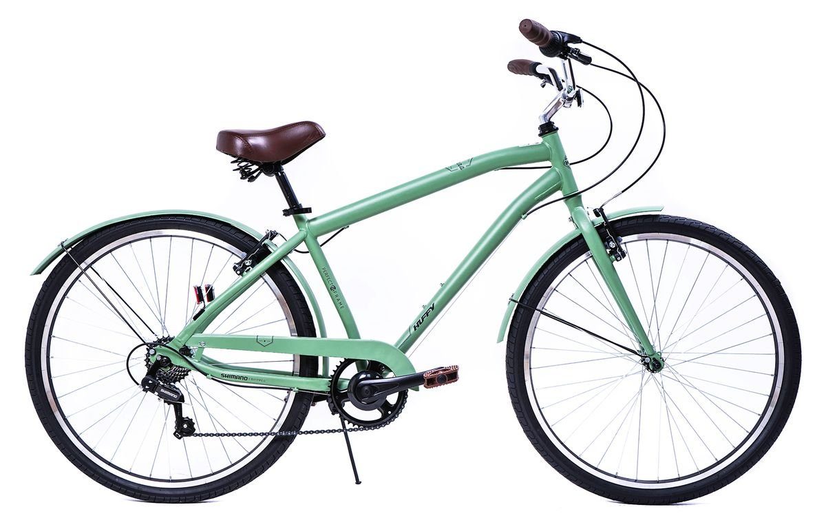 Huffy Cityrad »27,5 Zoll Kinderfahrrad Cityfahrrad Herrenfahrrad  Jungenfahrrad Kinder Jungen Herren City Fahrrad Bike Rad Jungenrad Shimano  7 Gang Cruiser RETRO Huffy Sienna 26769W GRÜN«, 7 Gang Shimano,  Kettenschaltung, 7 Gang, Seitenständer