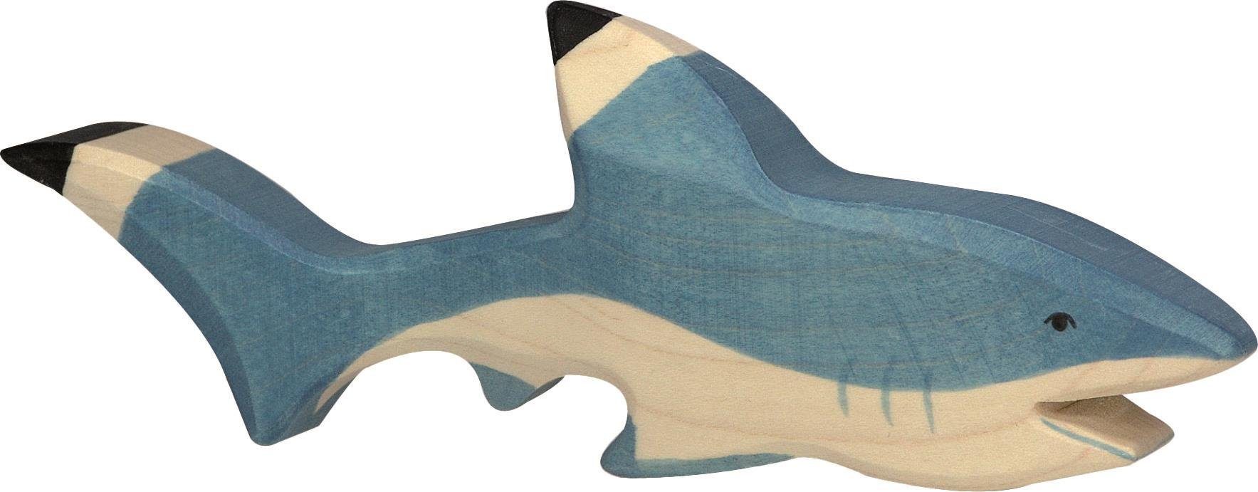 Holztiger Tierfigur HOLZTIGER Hai aus Holz