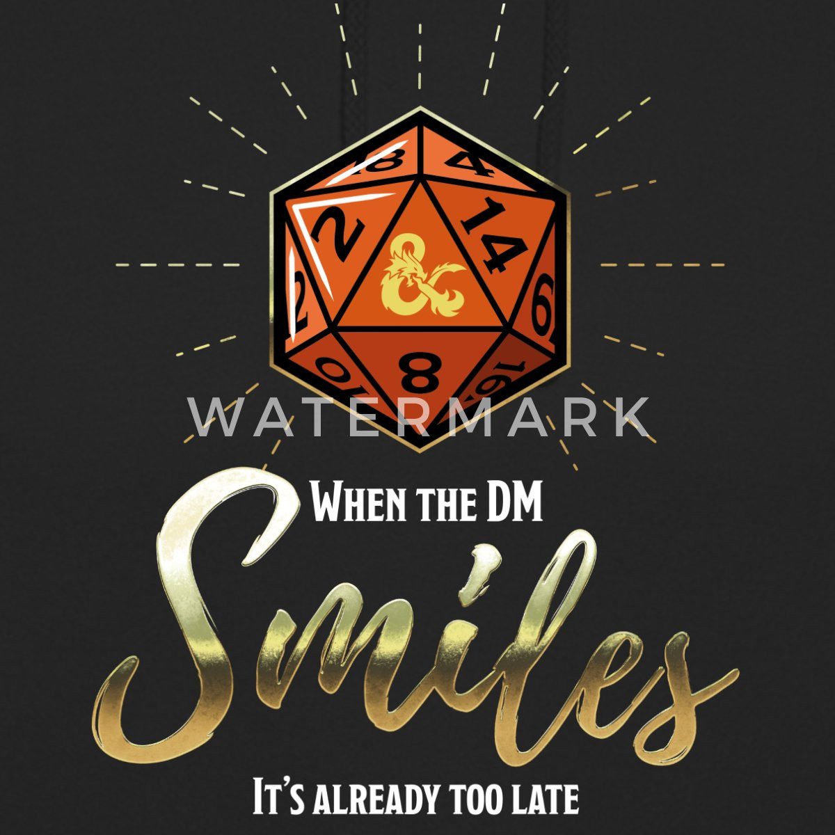 Spreadshirt Hoodie Dungeons And Dragons When Dungeon Master Smiles Unisex Hoodie (1-tlg)