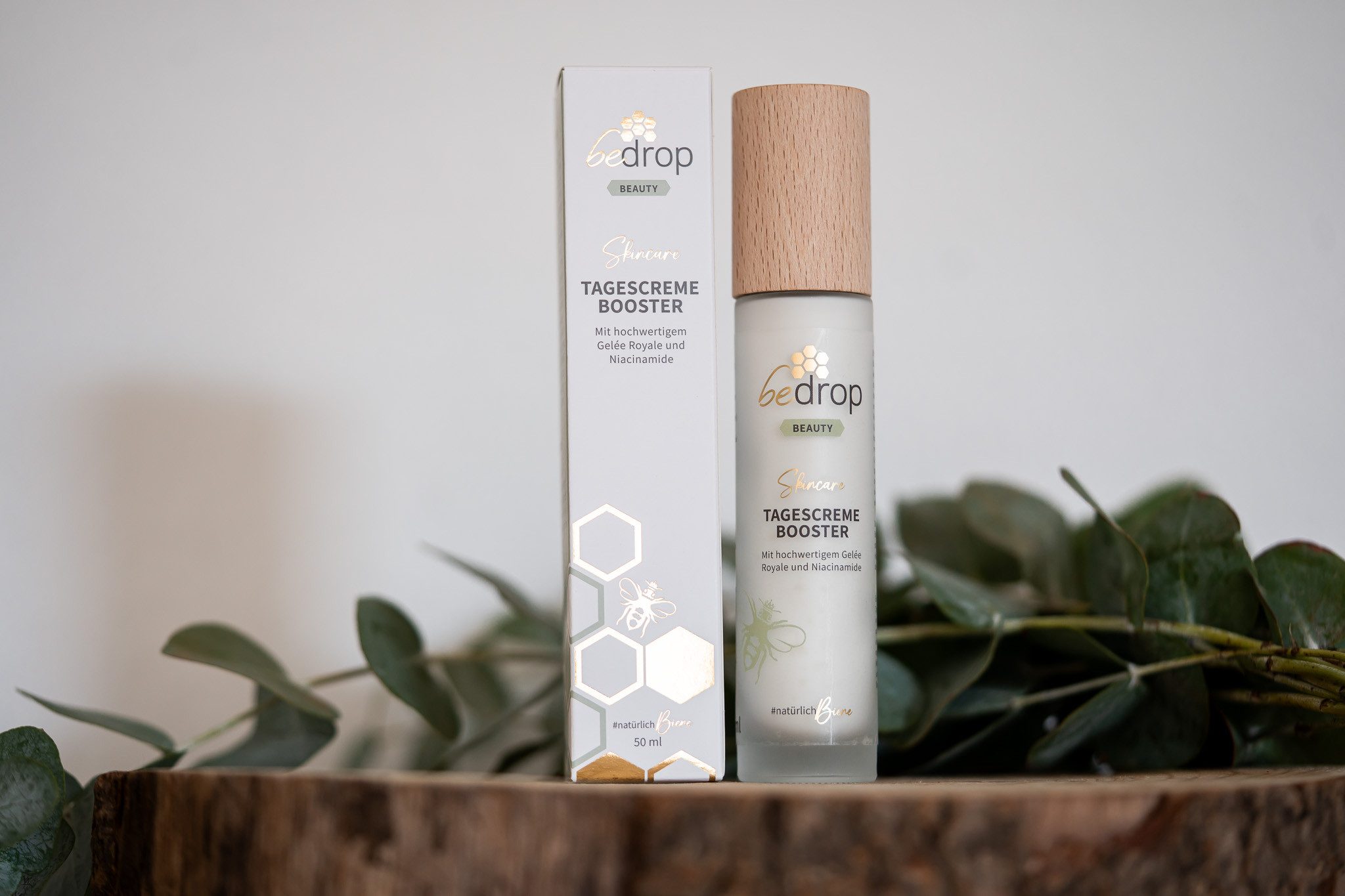 bedrop Tagescreme Booster - Gesichtscreme mit Gelée Royale und Niacinamide Einzelpackung, Natürliche, feuchtigkeitsspendende Gesichtspflege mit Gelée Royale