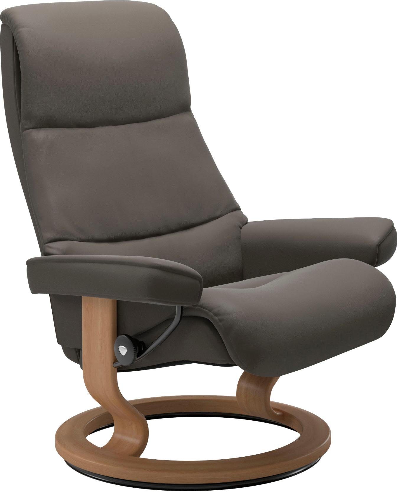 Stressless® Relaxsessel View, mit Classic Base, Größe L,Gestell Eiche | Funktionssessel