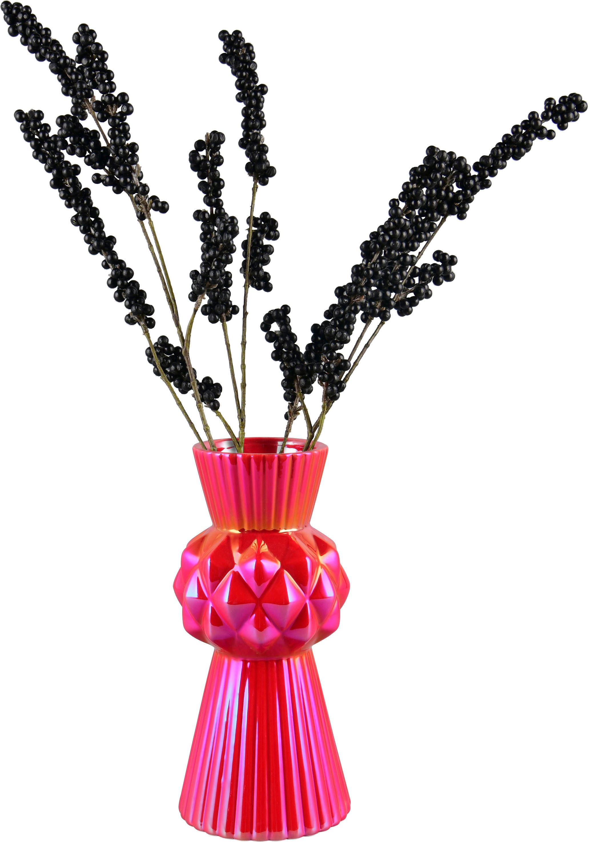 MIRRORS AND MORE Dekovase VORO (1 St), Bunte Dekovase in auffälliger Form günstig online kaufen