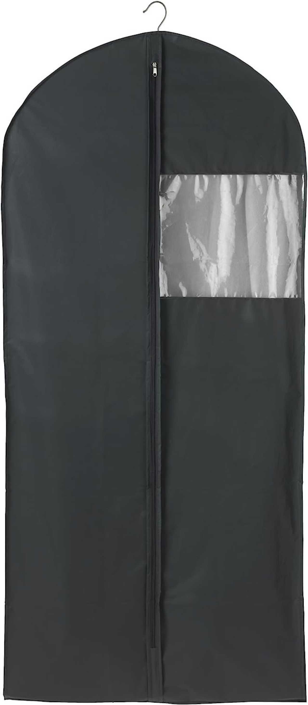 WENKO Kleidersack Kleidersack Deep Schwarz Jumbo Kleiderhülle, 60x135x12cm, - XXL Black