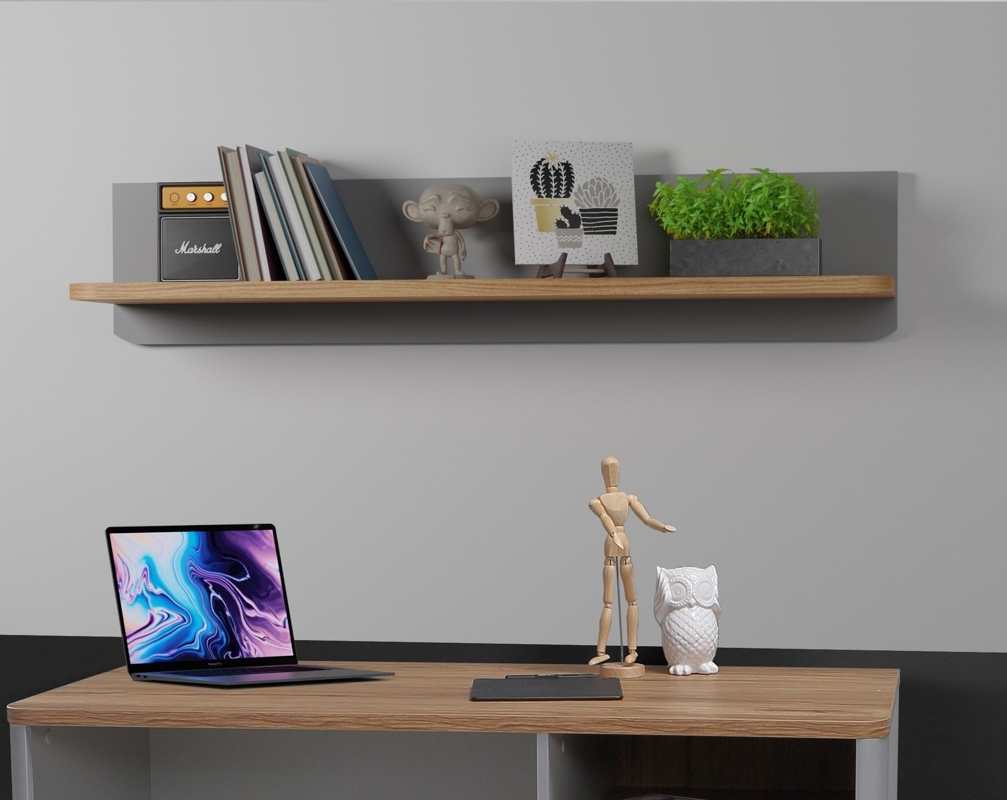 FORTE Wandboard in Grau / Catania günstig online kaufen