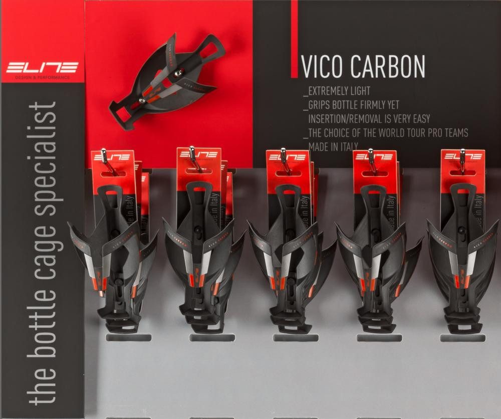 Elite Fahrradkorb ELITE SLAT WALL DISPLAY VICO 4-TLG Größe One Size - professionelles Fl