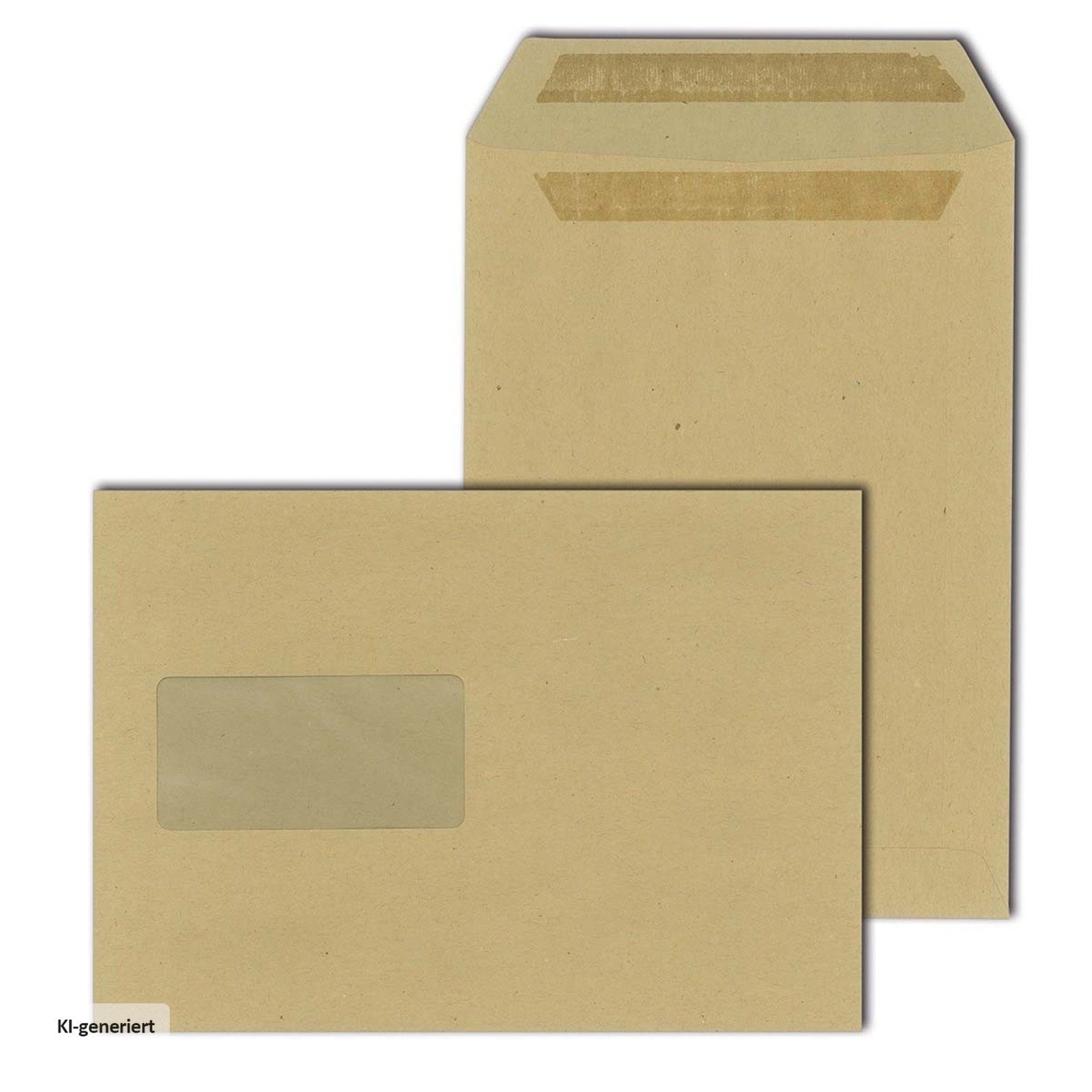 HTI-Living Briefumschlag Versandtasche mit Fenster 500 St., selbstklebend, Versandkuvert Briefumschlag