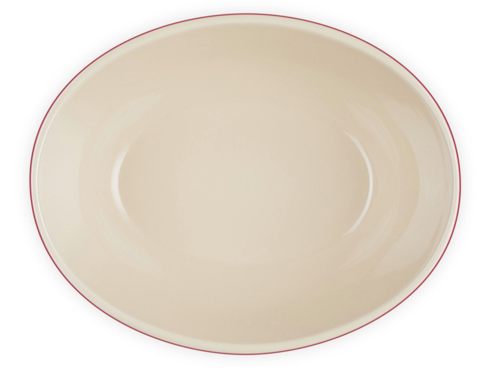 LE CREUSET Servierschale Servierschale rund kirschrot 3,2l, Steinzeug, (Servierschalen)
