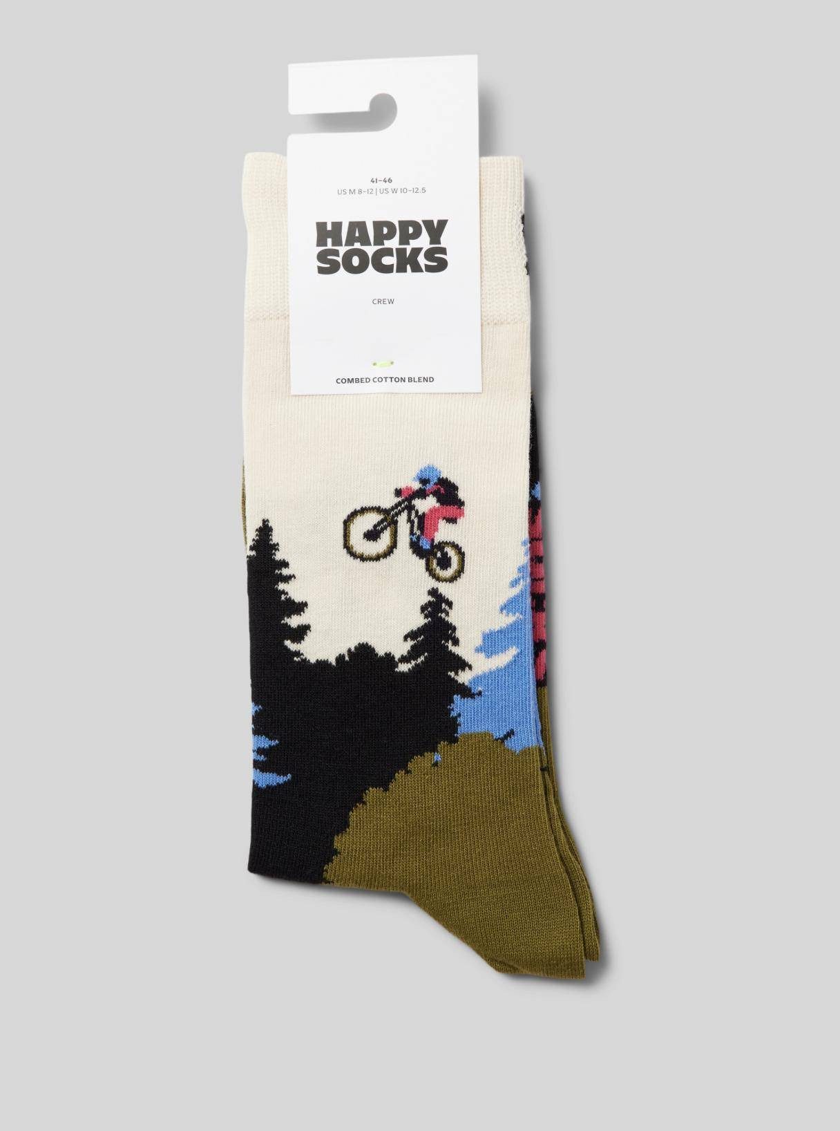Happy Socks Freizeitsocken Mountain Bike Socken günstig online kaufen