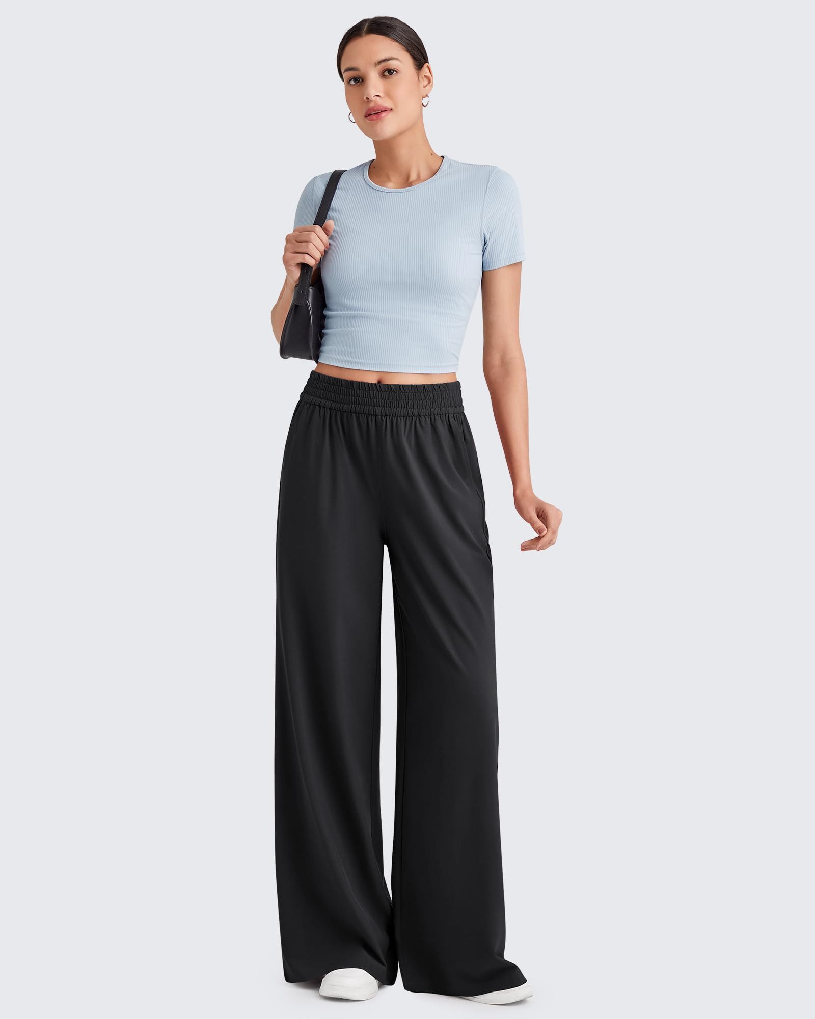 G4Free Jogginghose G4Free Damen Weite Hosen Lässig Locker Stoffhose Palazzo günstig online kaufen