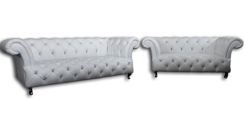 Chesterfield Sofa Sitzer JVmoebel Chesterfield-Sofa, 3+1 Garnitur Couch