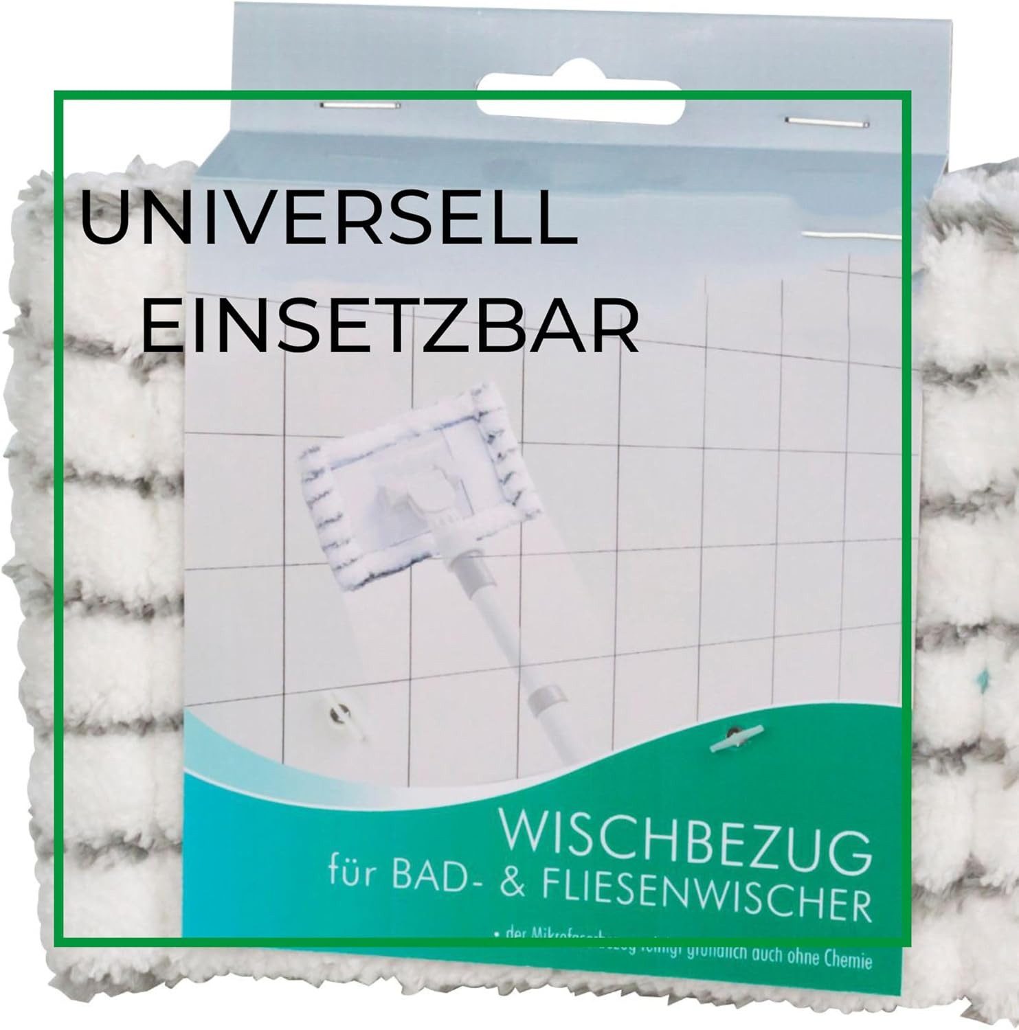 Novaliv Kehrgarnitur 20947-10x, (10-tlg), Novaliv 10x Fliesenreiniger Bad Wand mit Teleskopstiel inkl Mikrofaser