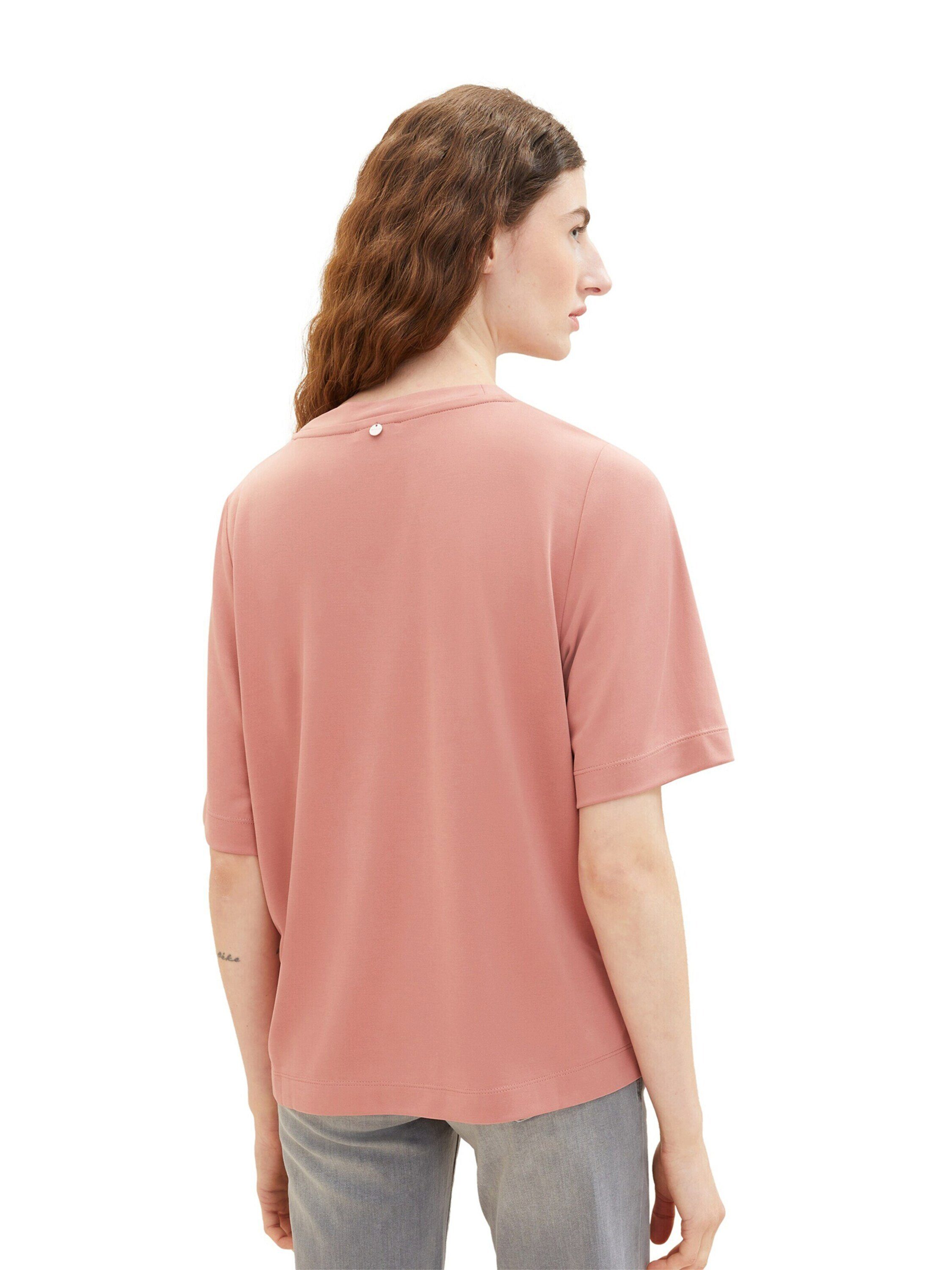 TOM TAILOR T-Shirt Plain/ohne (1-tlg) Details