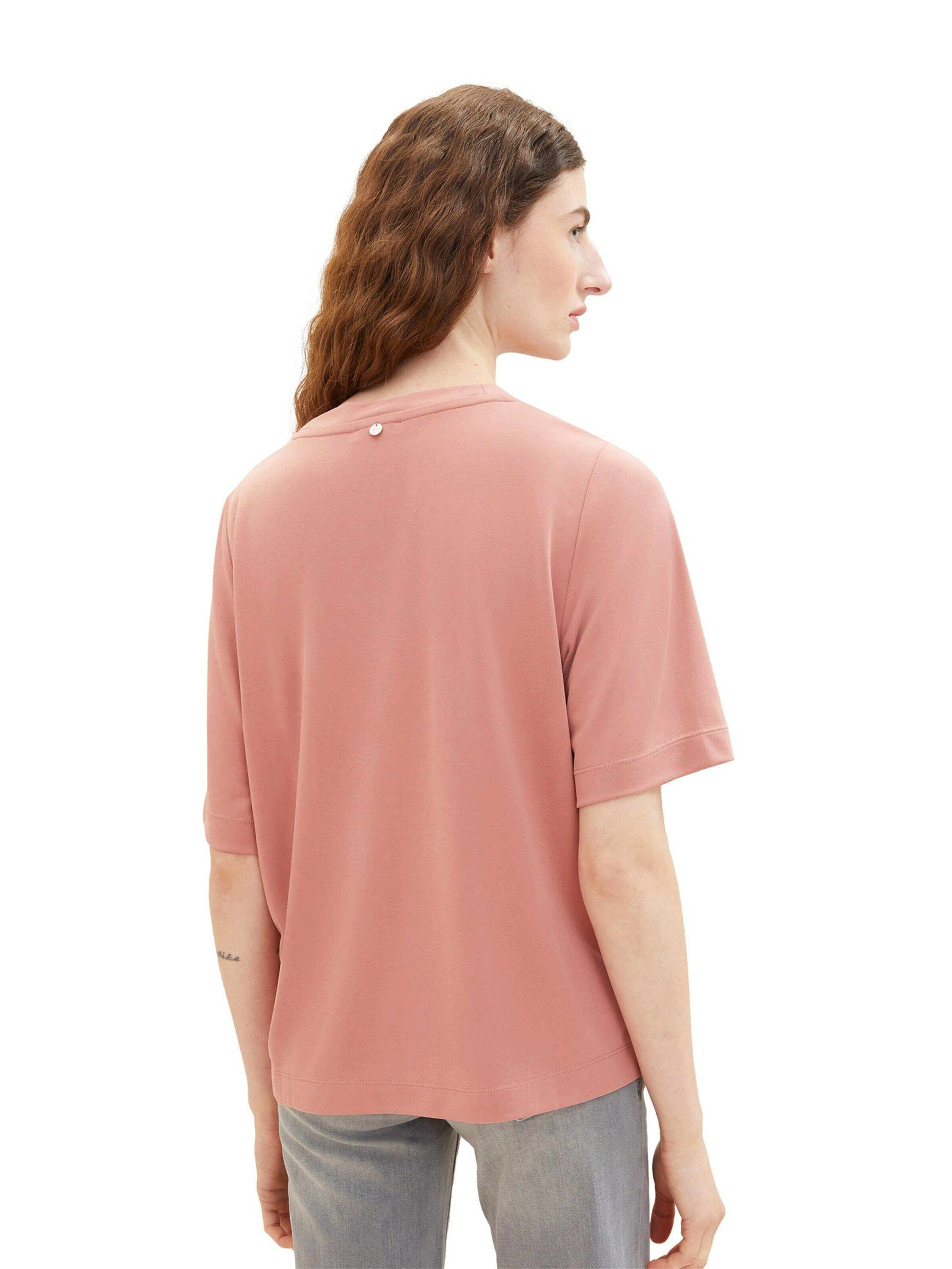 TOM TAILOR (1-tlg) Details T-Shirt Plain/ohne