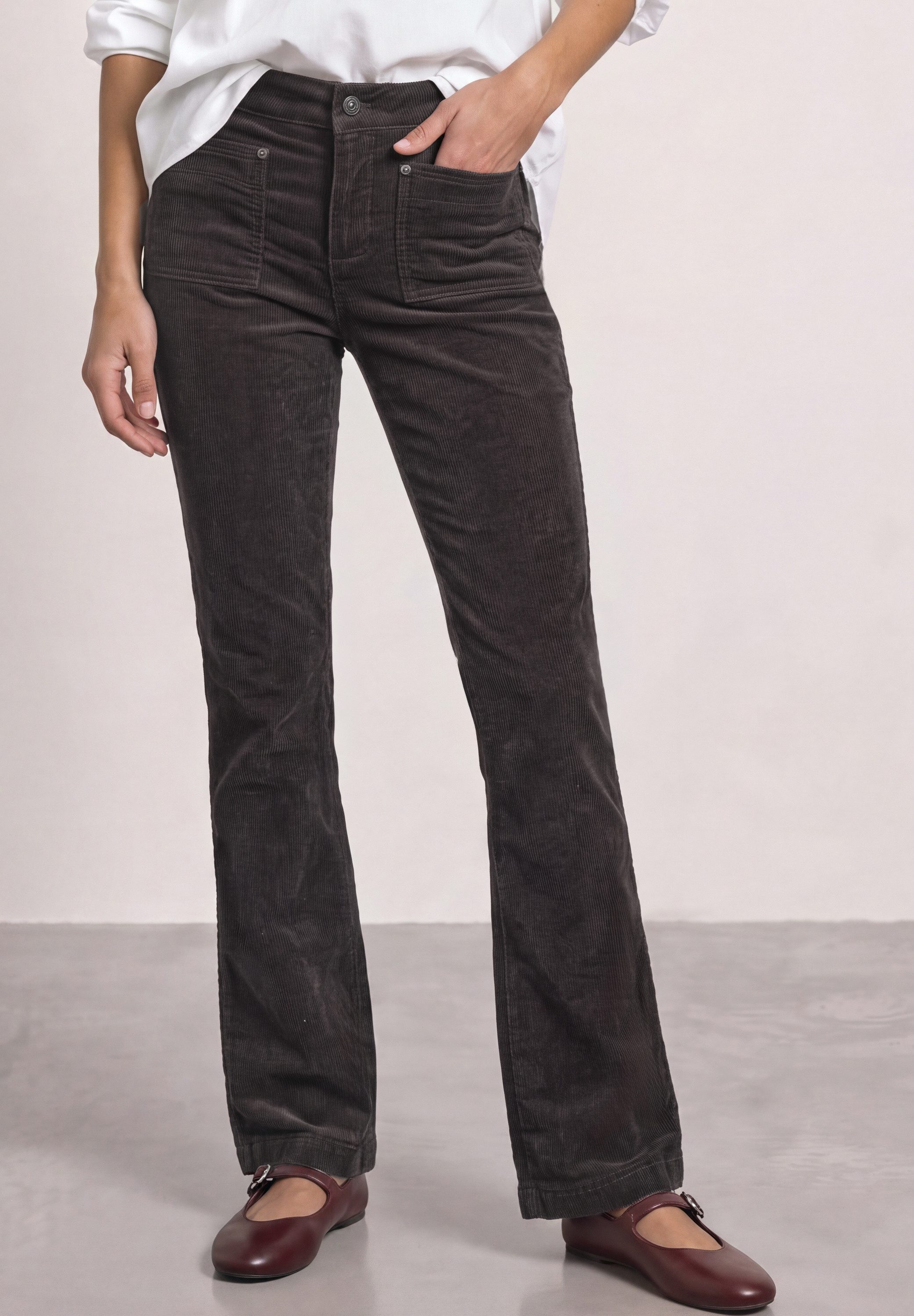 STREET ONE Cordhose High Waist