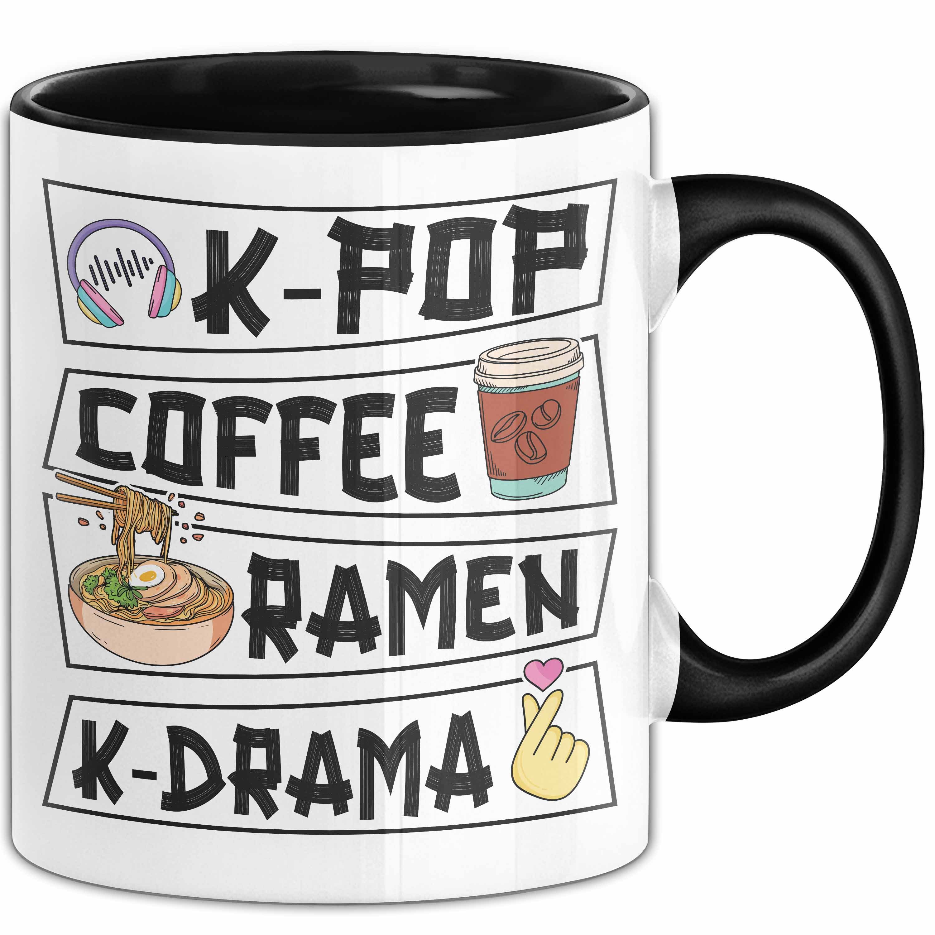 Trendation Tasse K-Pop Tasse Geschenk Coffee Ramen K-Drama Kpop Fans Geschenkidee Kaffe