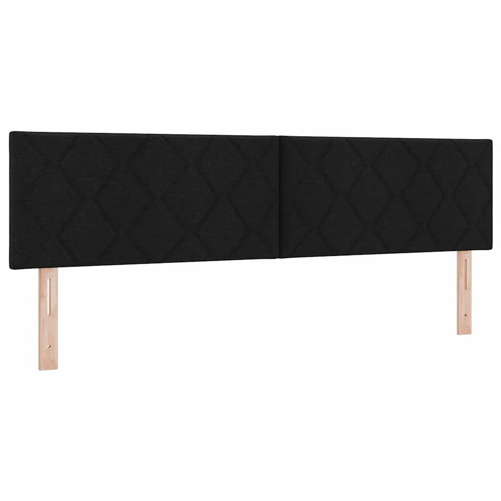 vidaXL Bett Kopfteil Schwarz 180 cm Stoff (1-tlg)