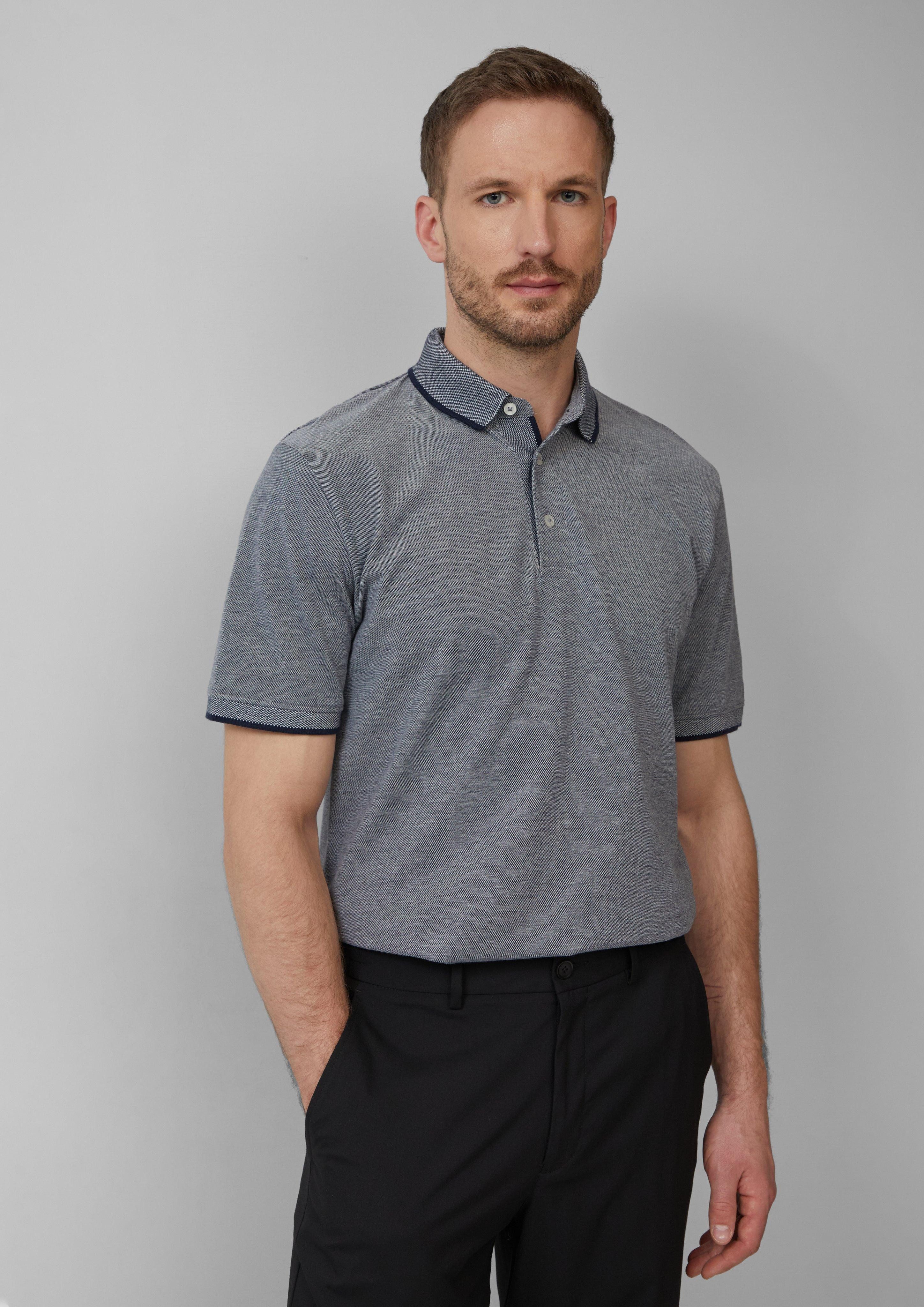 s.Oliver BLACK LABEL Kurzarmshirt Poloshirt aus günstig online kaufen