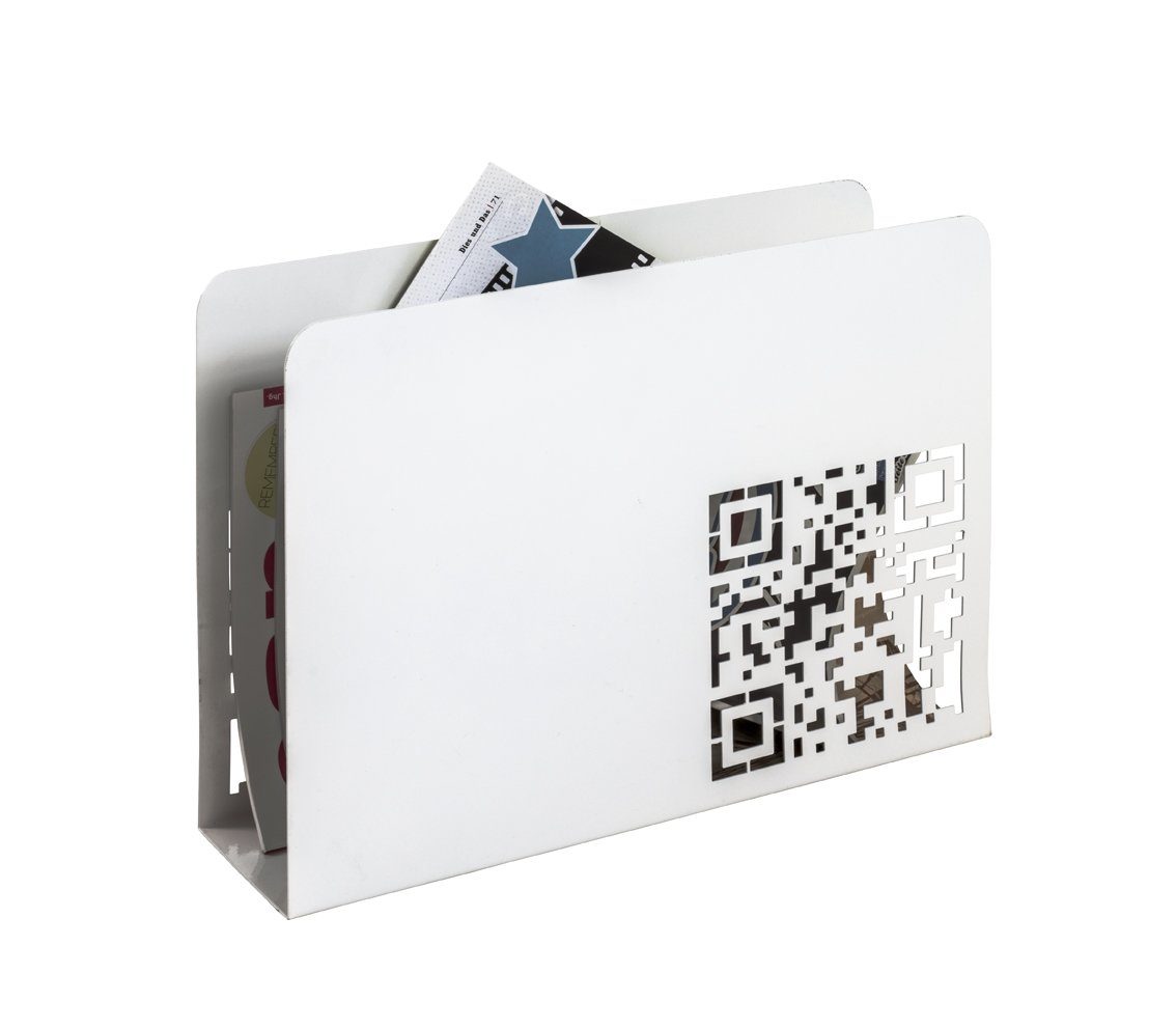 HAKU Zeitungsständer HAKU Möbel Zeitungsständer - weiß lackiert - H. 26cm x B. 35cm (1 Stück)