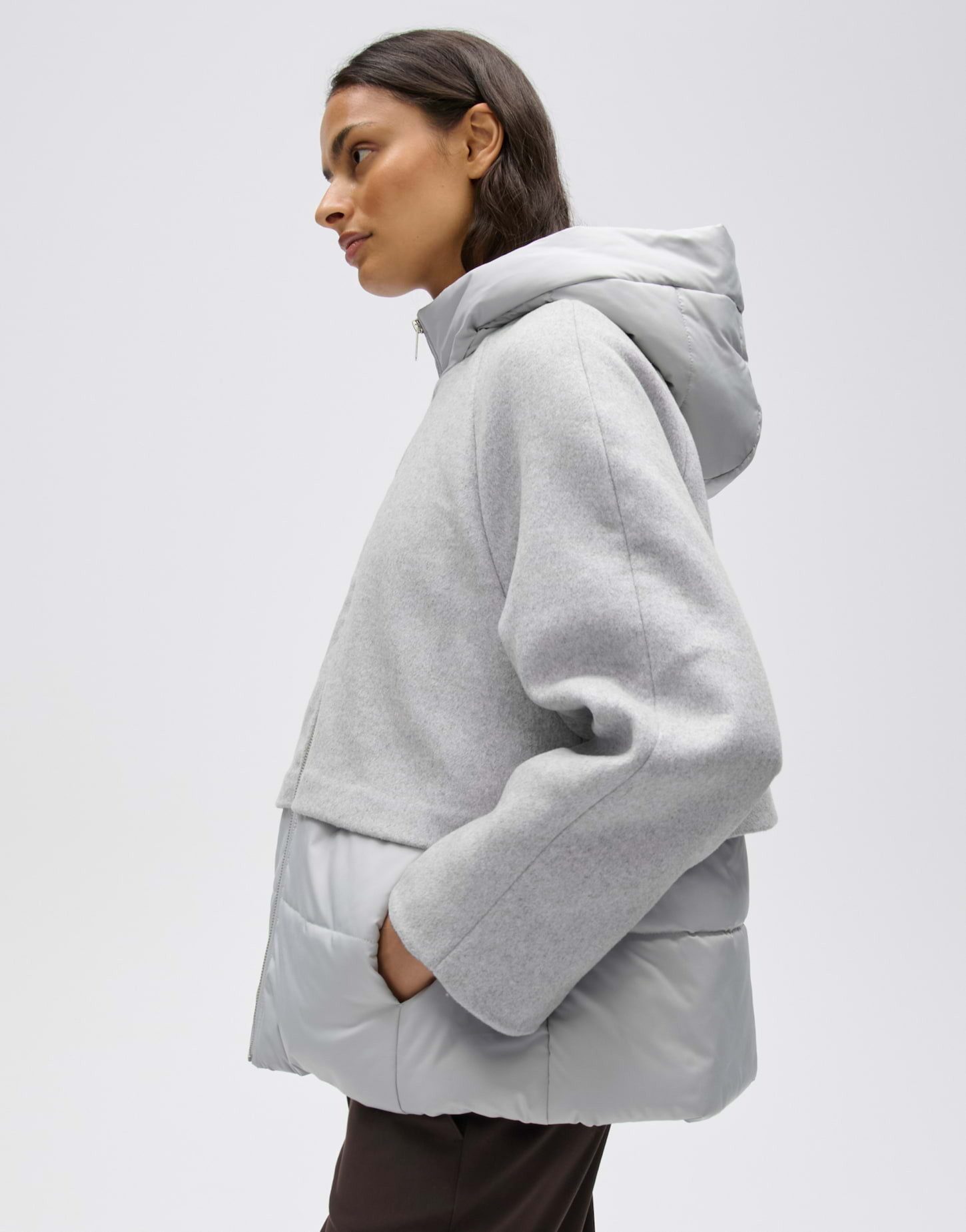 OPUS Winterjacke Halenkos aus leichtem Material O-Form mit Kapuze, Steppmuster und Raglanärmeln – Bild 5 von 5