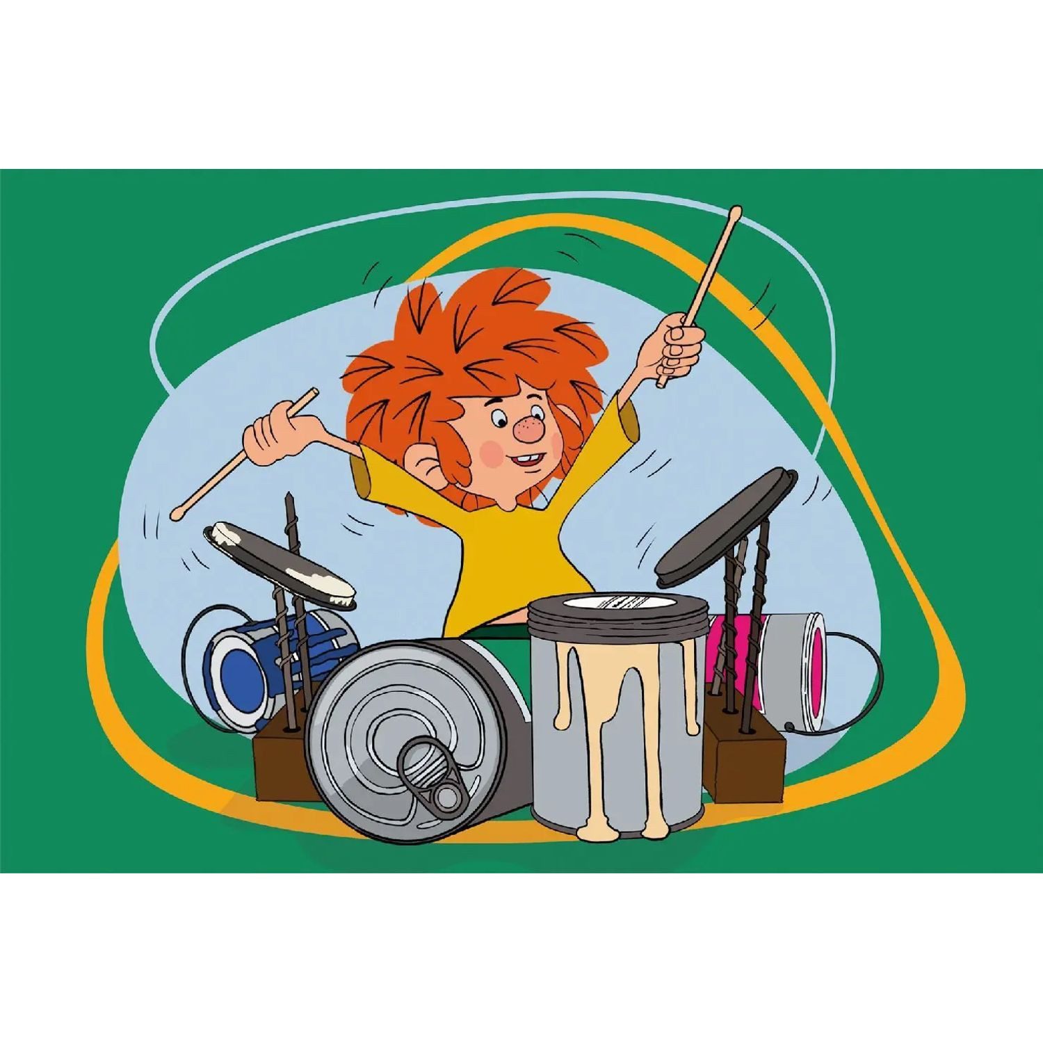 Schmidt Spiele Puzzle Pumuckl spielt Schlagzeug, 60 Teile, 60 Puzzleteile günstig online kaufen