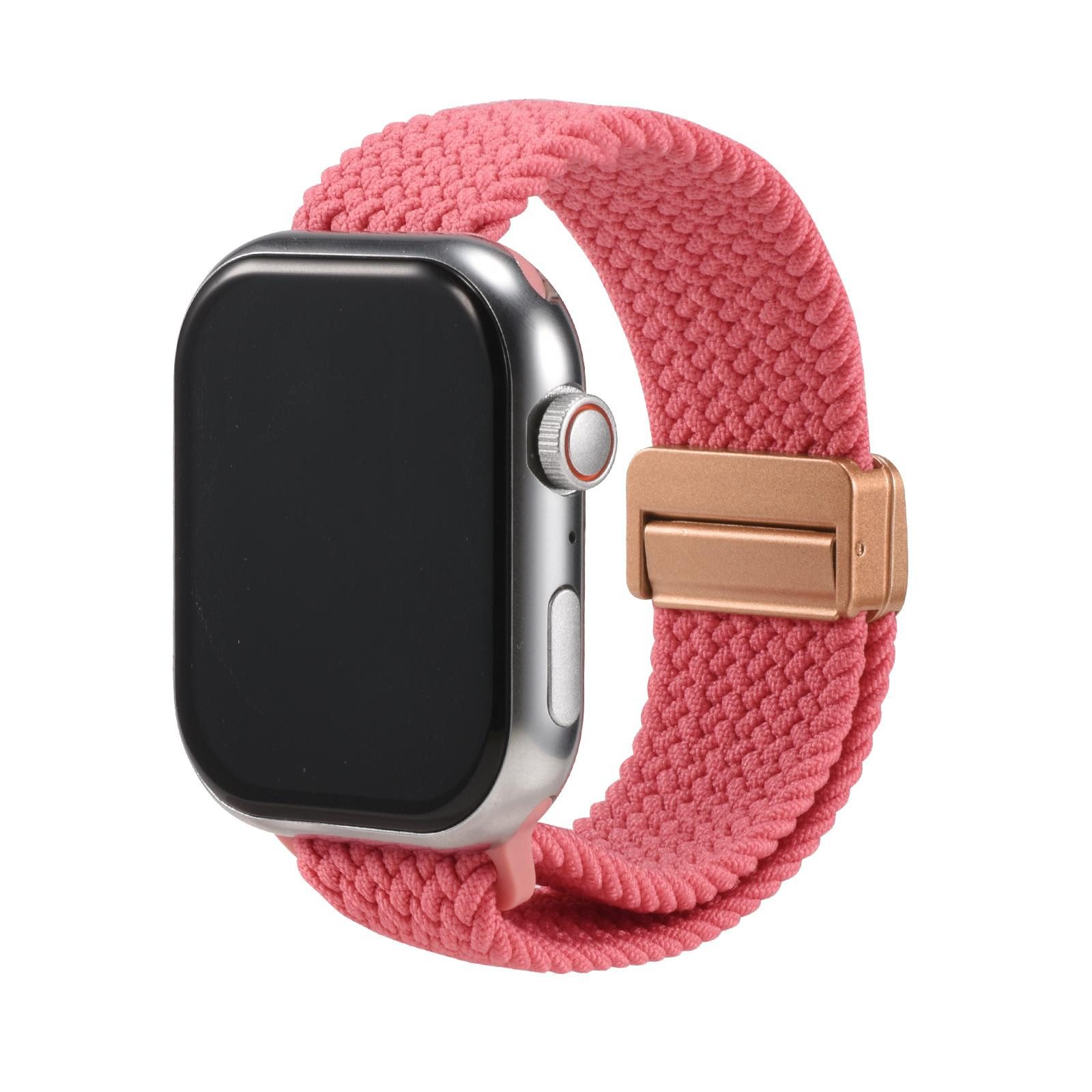 CoolGadget Smartwatch-Armband Fitnessarmband aus Nylon iWatch, für Apple Watch 1 - 6 7 8 9 10 11 SE 1 2 3 Ultra 1 2 3 42 44 45 49 mm