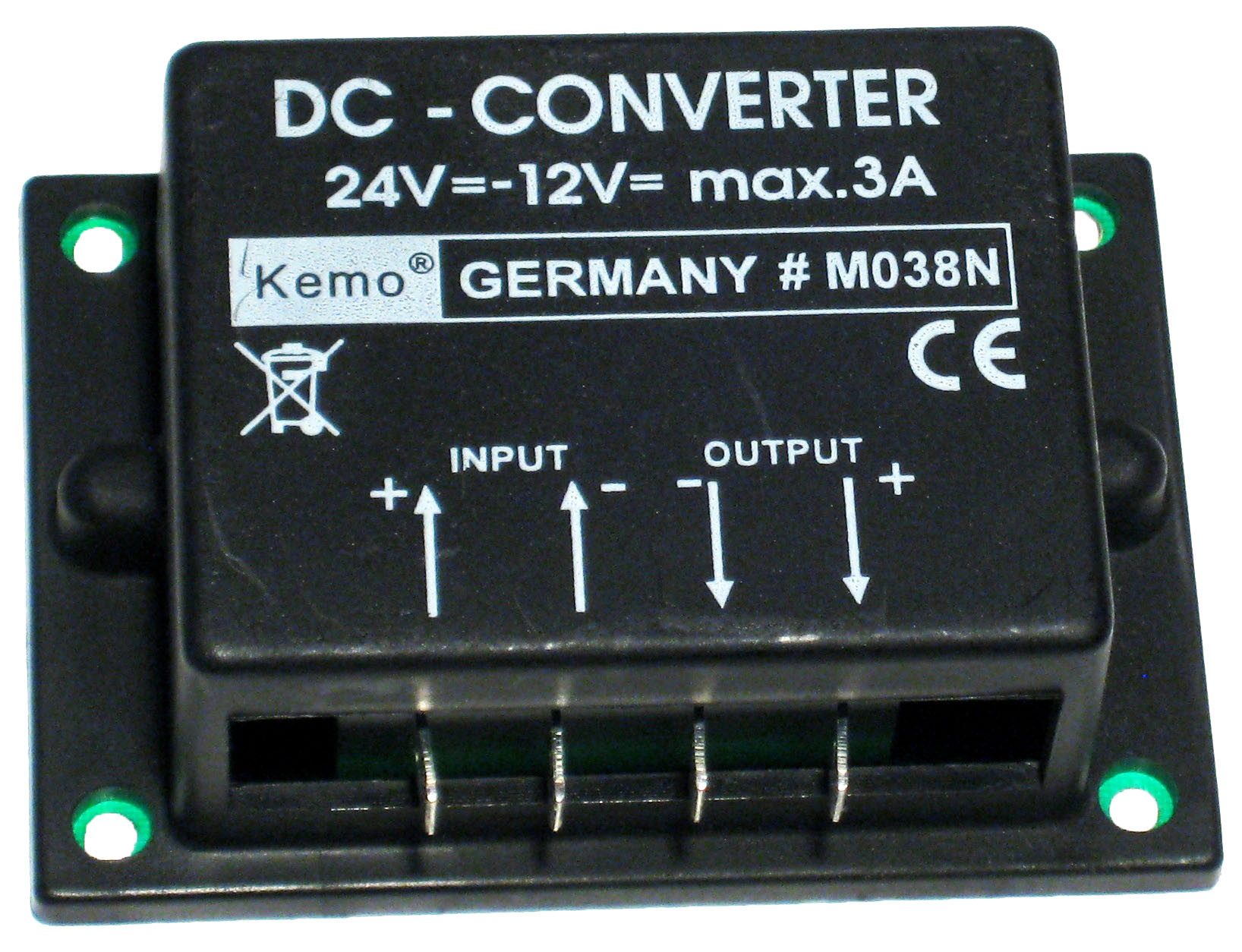Kemo Spannungswandler Spannungswandler von 24V DC zu 13,8V DC 3A