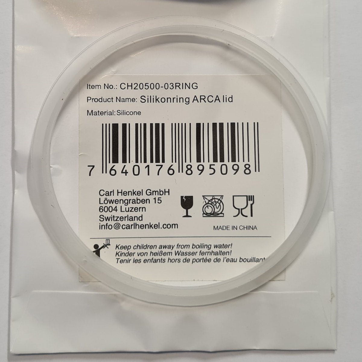 Carl Henkel Dichtungsring Ersatz Silikonring zu ARCA X-TRACT Kanne