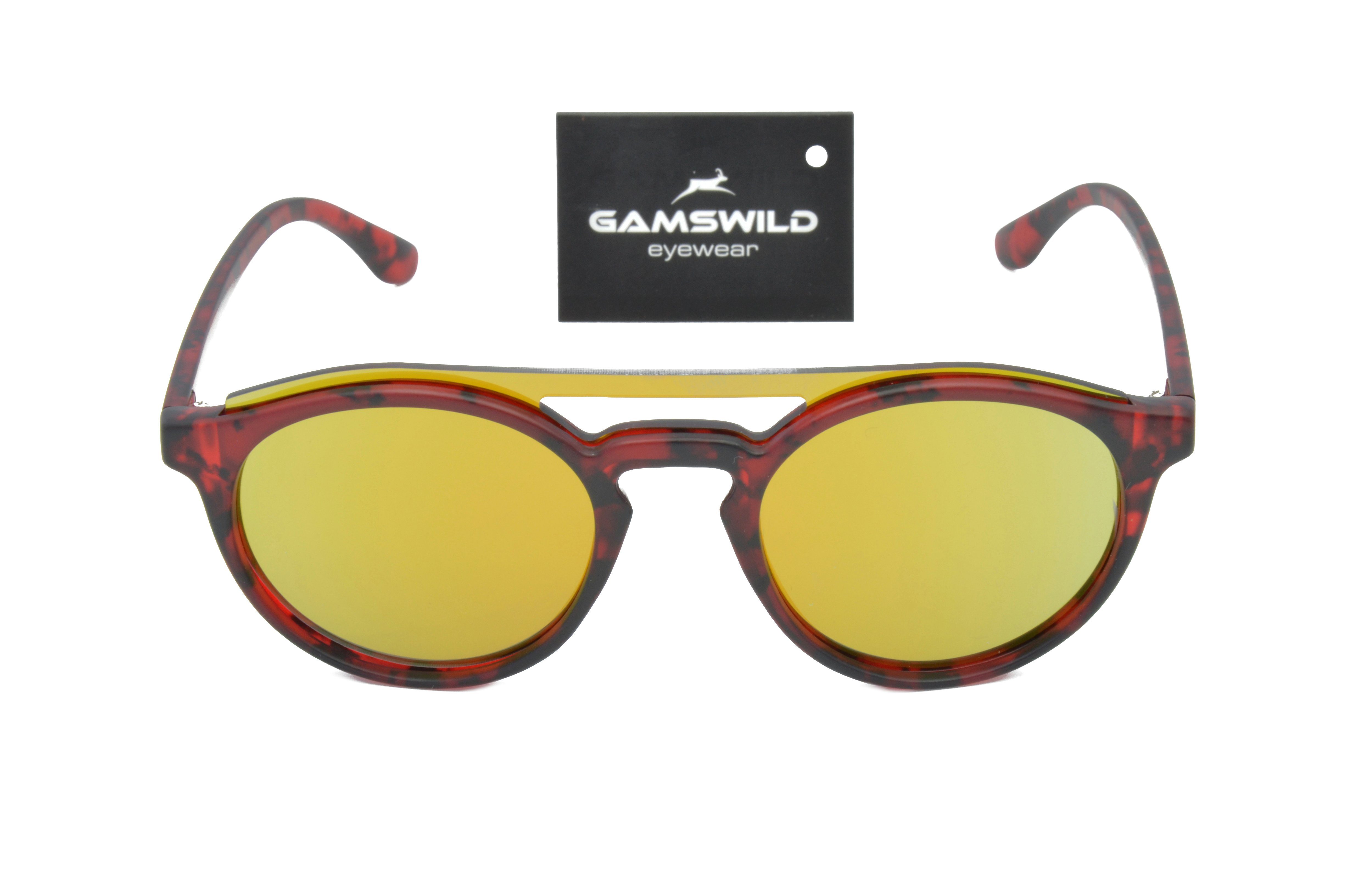 Gamswild GAMSSTYLE grün, Unisex rot blau, Damen WM1221 Brille Fashionbrille, Sonnenbrille braun Herren Mode grün,