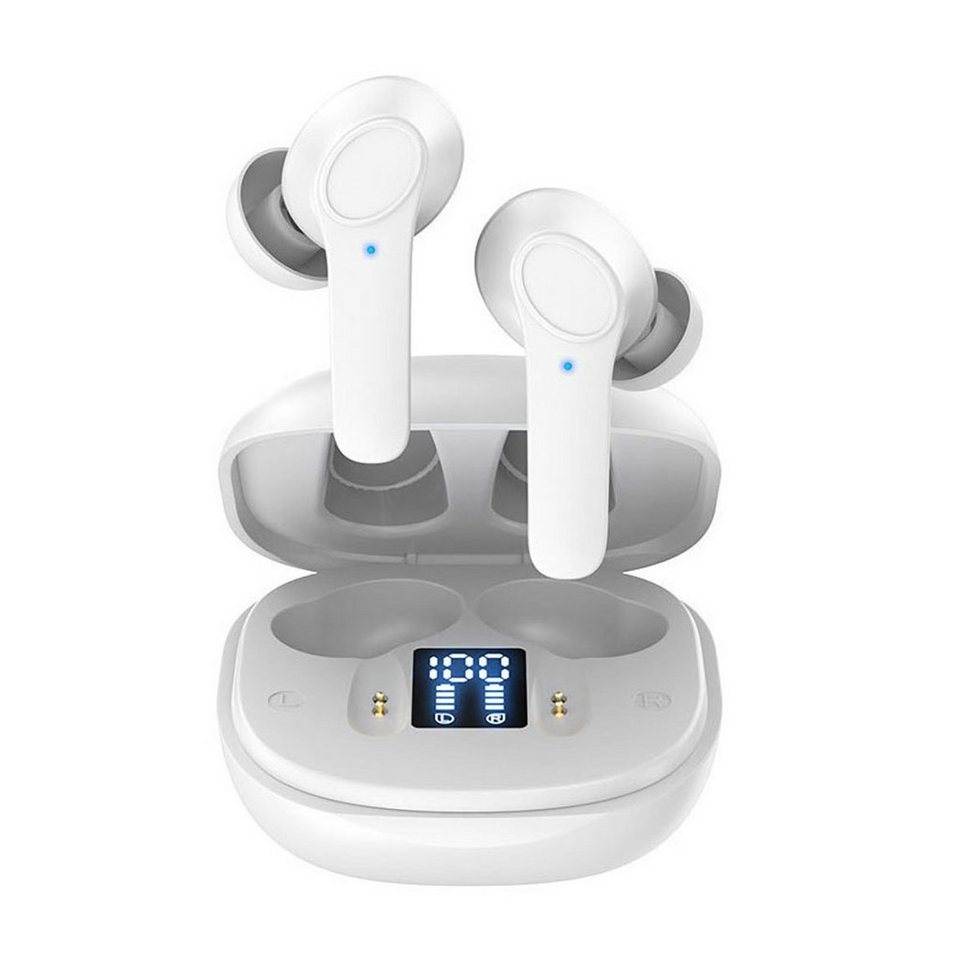 Mutoy Bluetooth Kopfhörer, True-Wireless In-Ear-Kopfhörer mit Mikrofon, In- Ear-Kopfhörer (Voice Assistant, Noise Cancelling Wireless Earbuds,IP7  Wasserdicht Ohrhörer LED-Anzeige)
