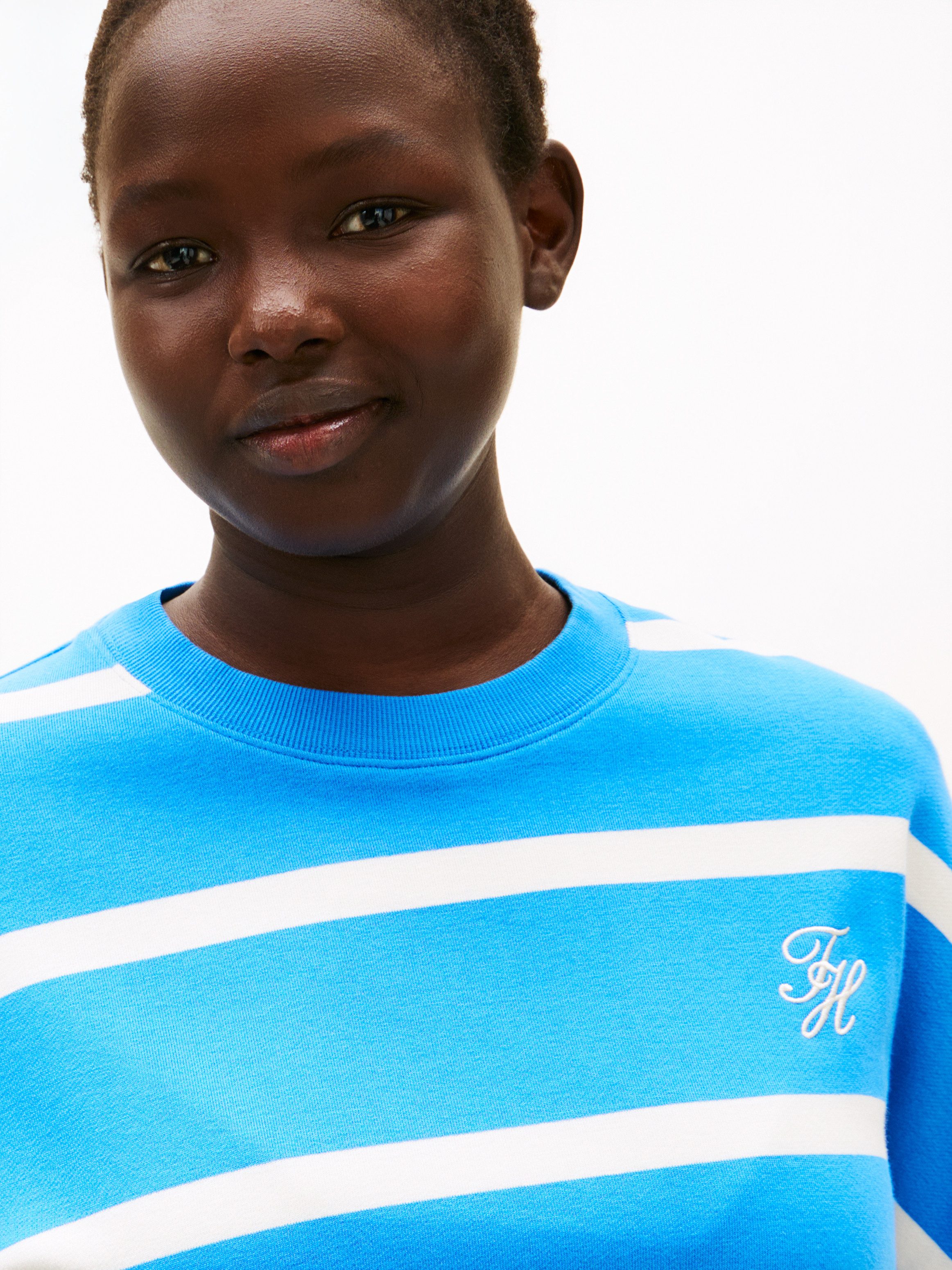 Tommy Hilfiger Curve Sweatshirt CRV TH SCRIPT MDRN TERRY SWTSHRT in großen Größen