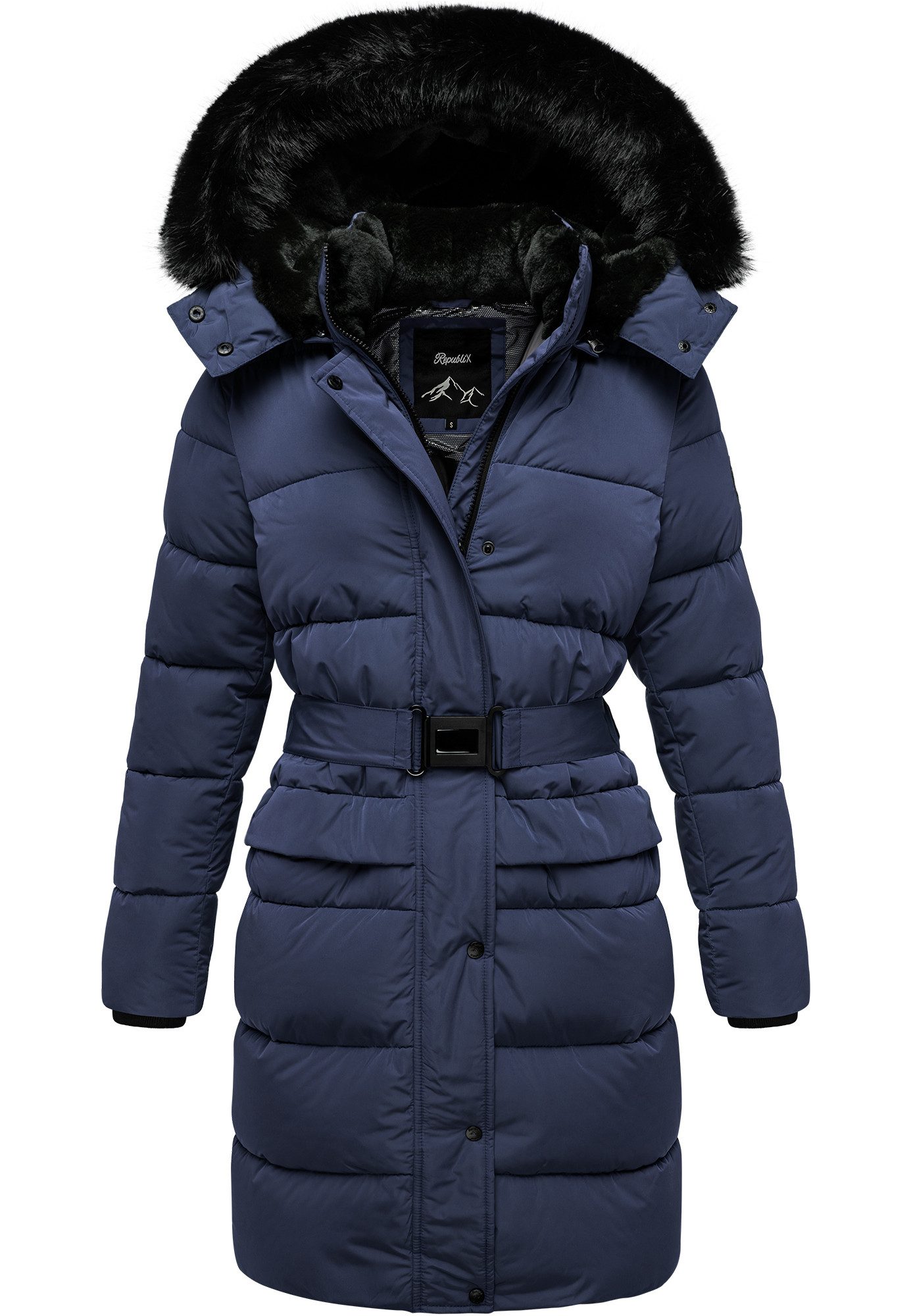 REPUBLIX Winterjacke EVERLY Damen Gefütterte Dicke Winter Jacke Mantel Parka mit Kapuze