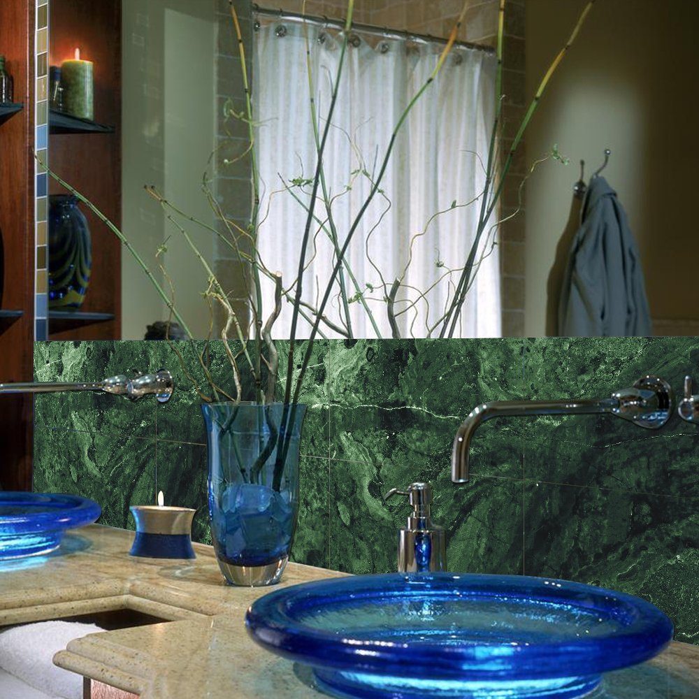 COOL-i ® Fliesenaufkleber Klebefliesen 4 Stück -30cm x 15cm, 3D Fliesenaufkleber (Marmor Optik), PVC Wasserfest,Selbstklebend,Hitzebeständig,Starke Klebefähigkeit