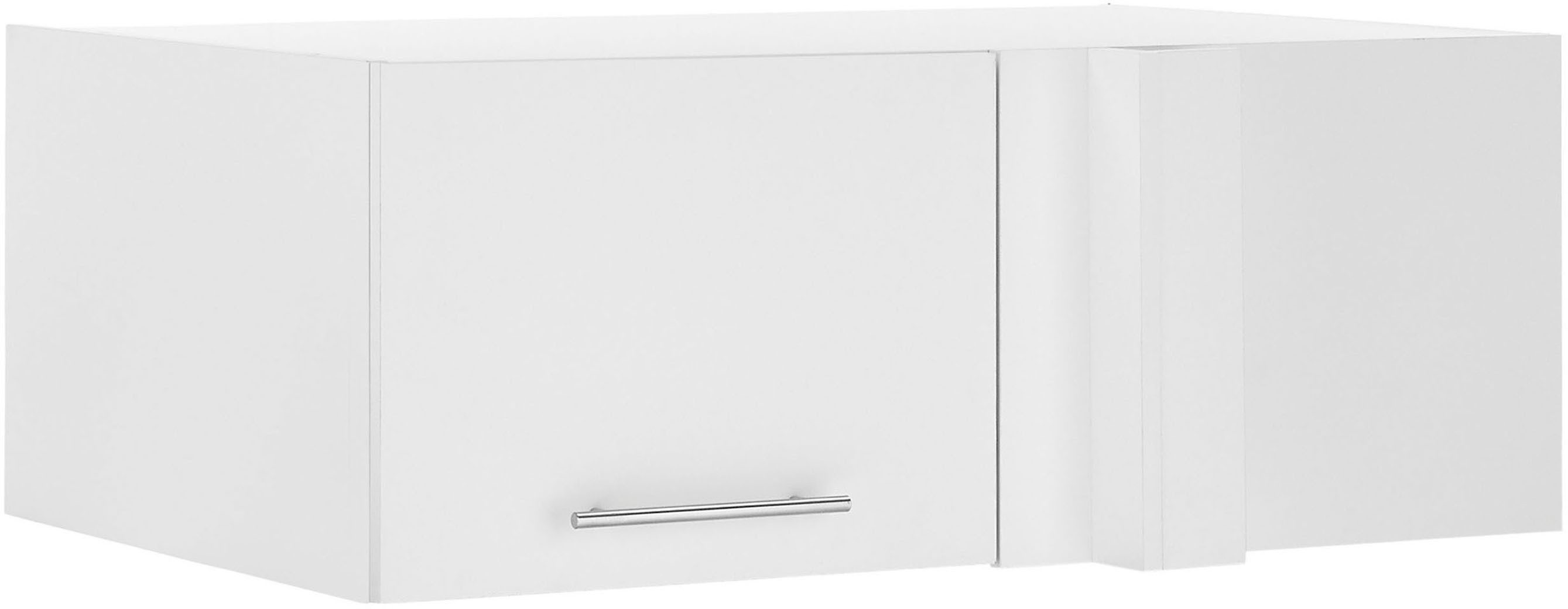 Laundreezy Aufsatzschrank Laundreezy, Eck-Aufsatzschrank BxHxT 100x38x68 cm (1-St) Breite 100cm, Tür L/R montierbar, Softclose-Funktion