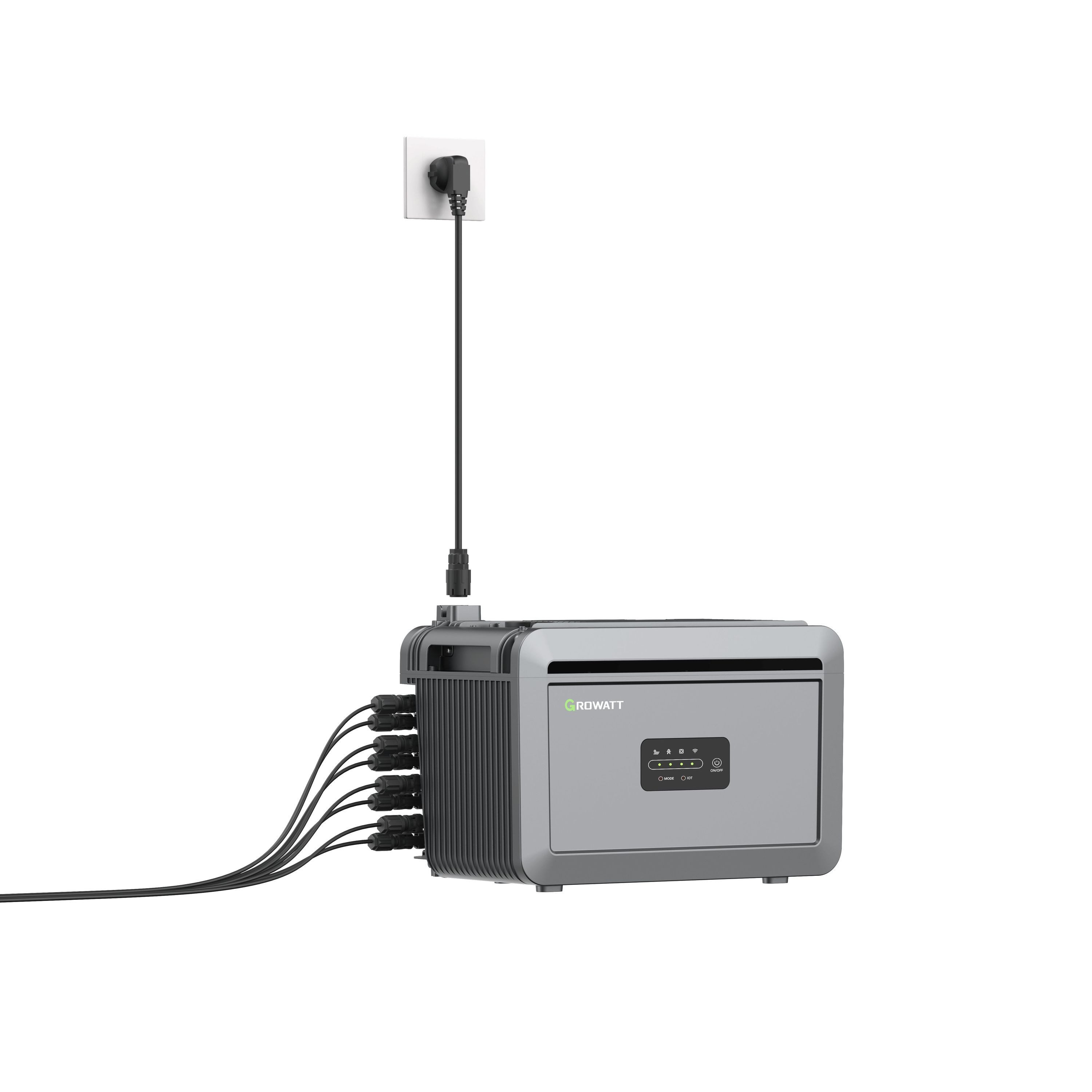 Growatt Balkonkraftwerk NEXA 2000 Erweiterungsakku,LiFePO4,2048WH, 800 W, (Erweritungsakku), Plug and Play,IP66,LiFePO4, Shelly Meter kompatibel