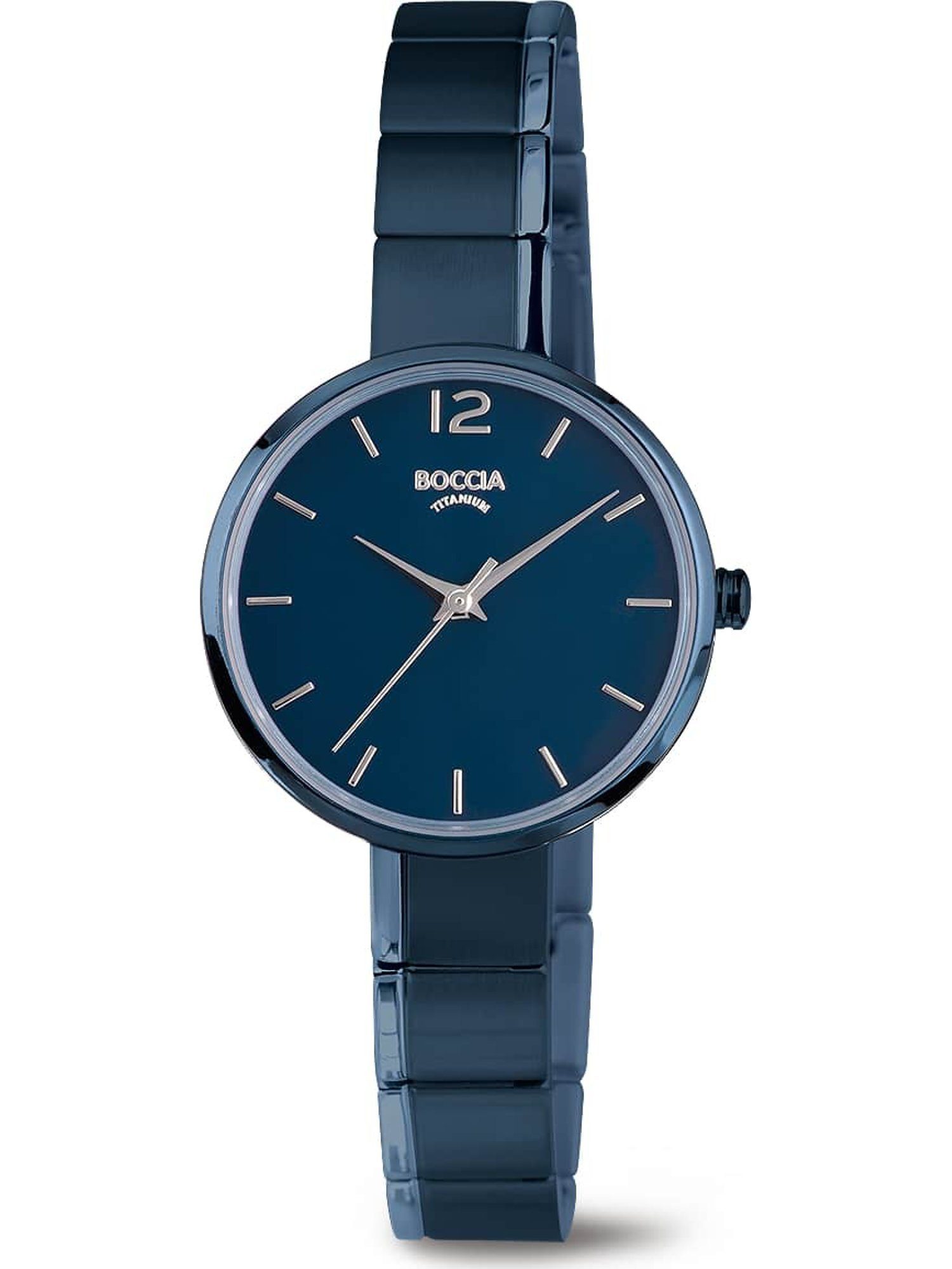 Boccia Boccia Analog blau Quarzuhr Quarz Damen-Uhren