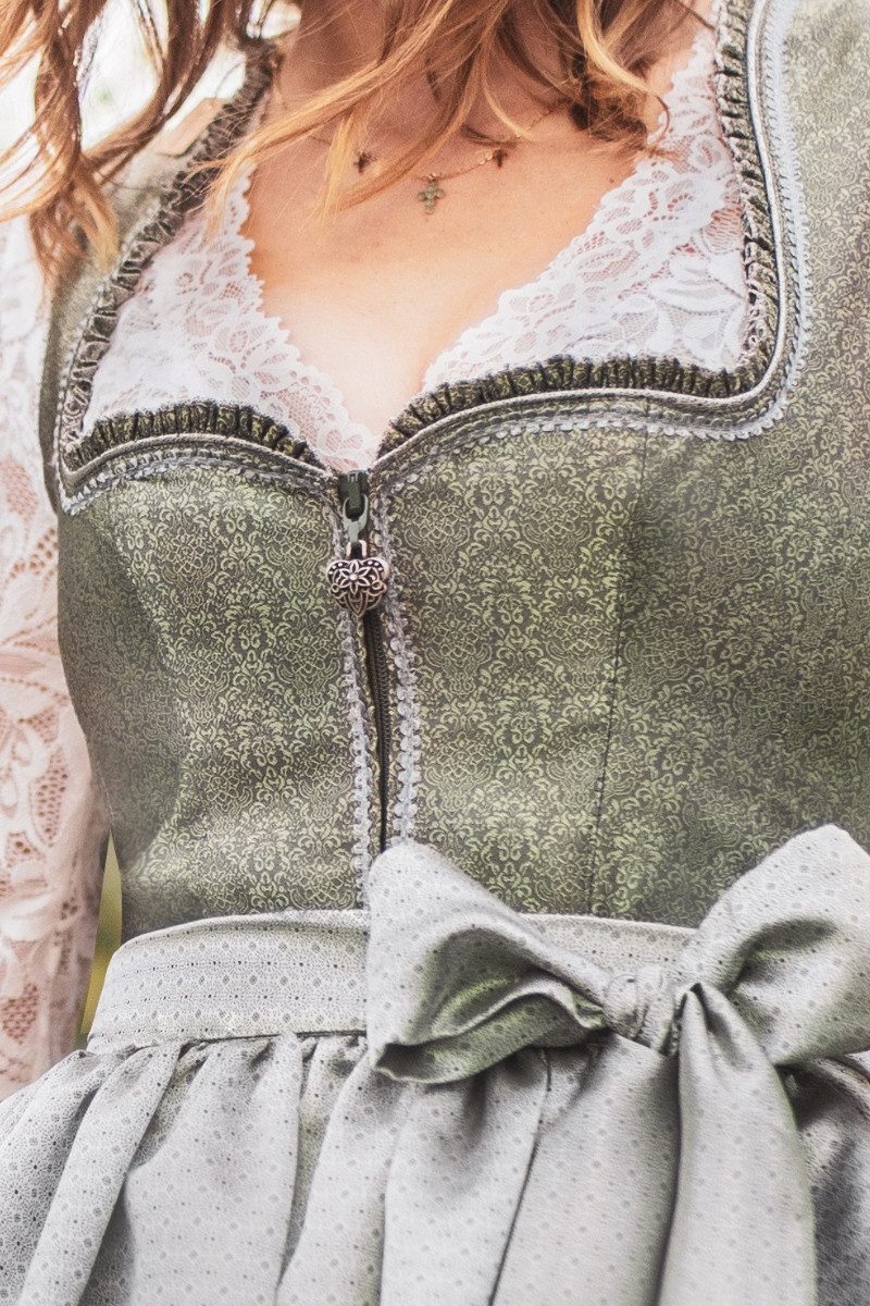 MarJo Dirndl Midi Dirndl 2tlg. - ELUISA - moos/silbergrau günstig online kaufen