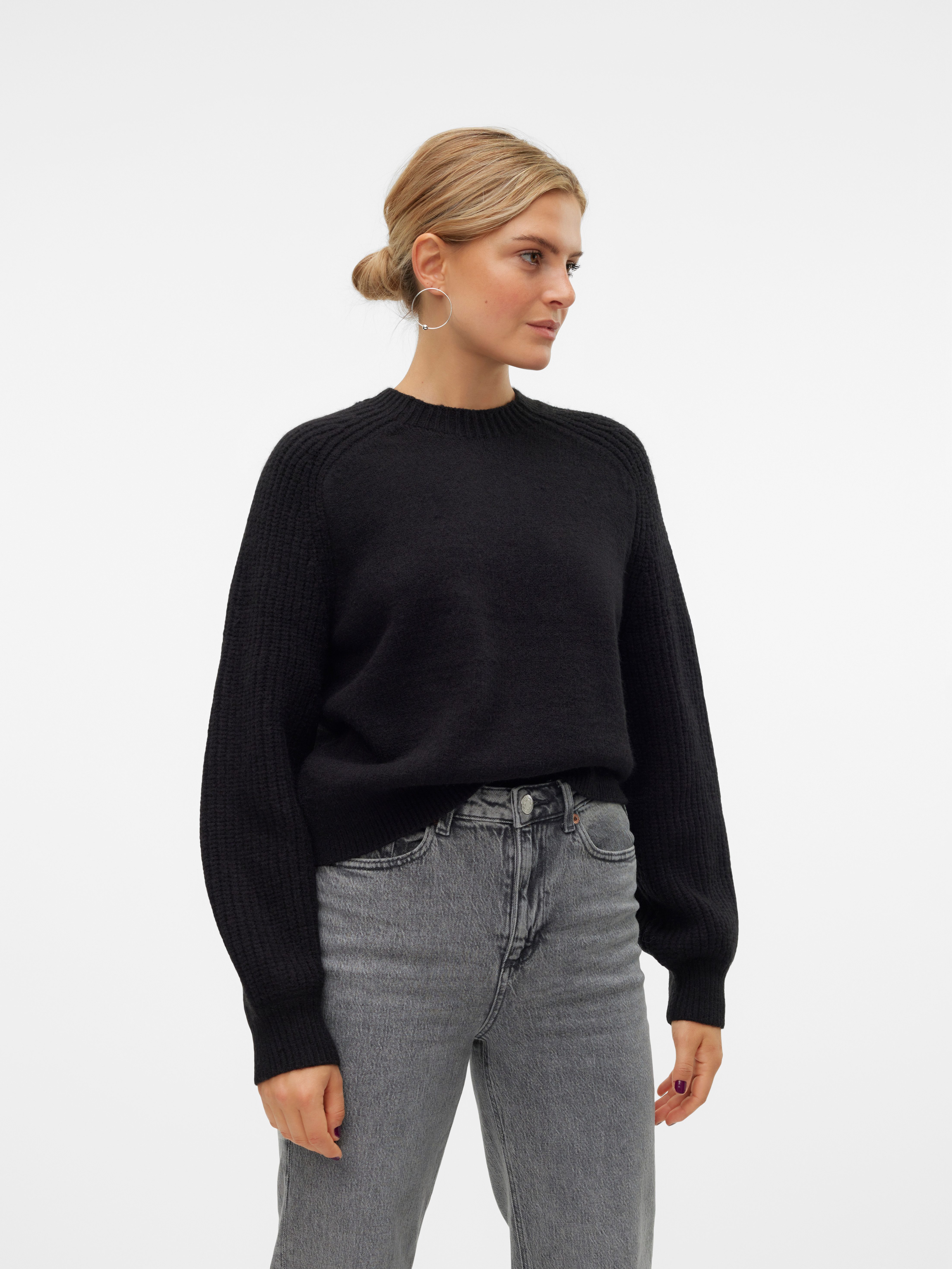Vero Moda Rundhalspullover VMENYA LS O-NECK günstig online kaufen