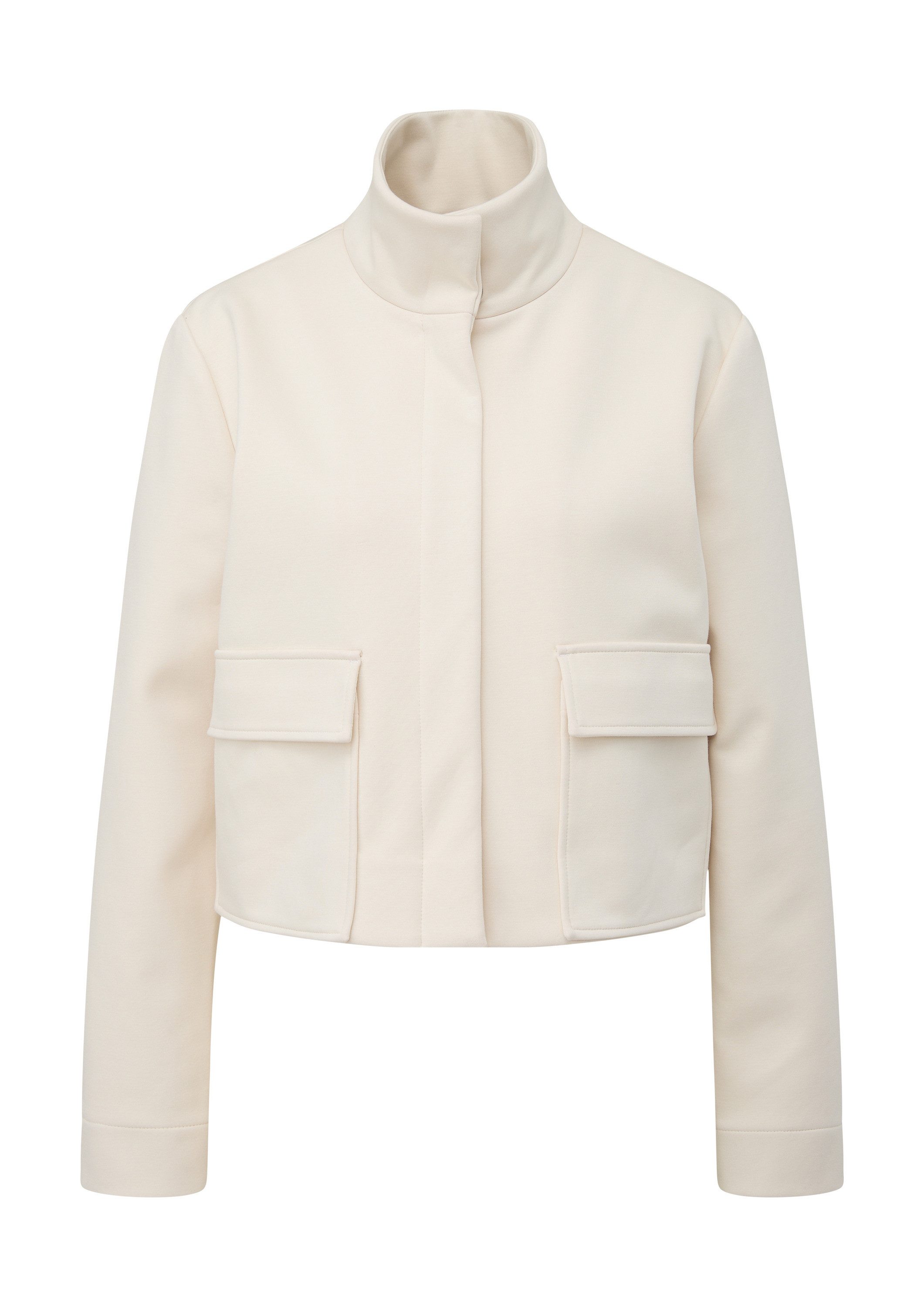 s.Oliver Funktionsjacke Indoor-Jacke Jersey-Jacke mit Stehkragen