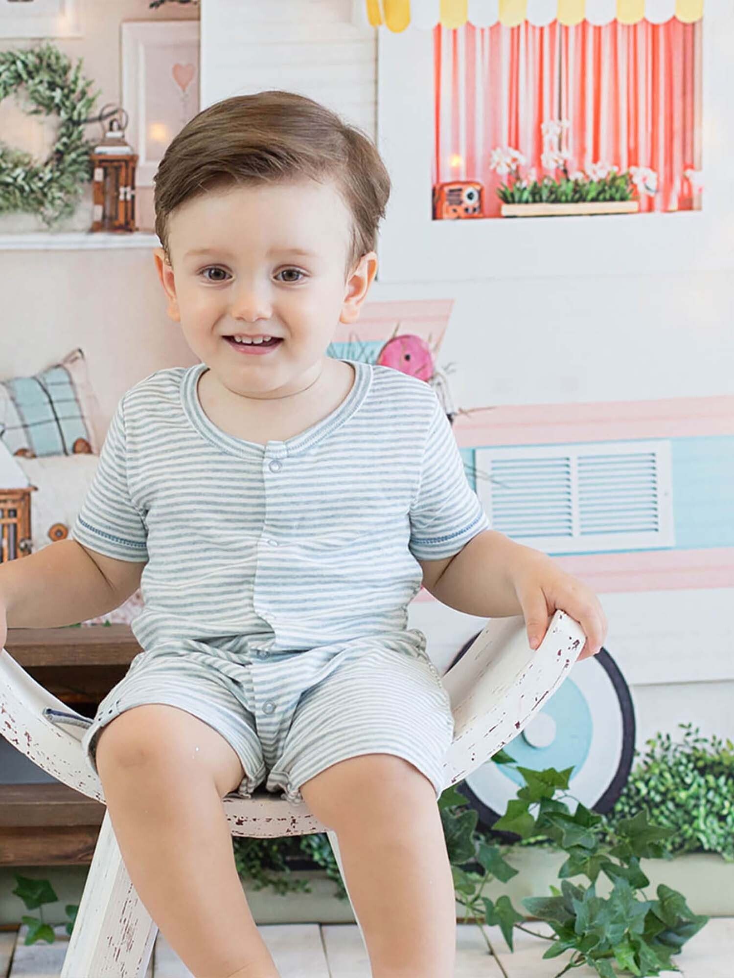 OrganicEra Strampler Baby Spieler aus Bio-Baumwolle, gestreift (1-tlg)